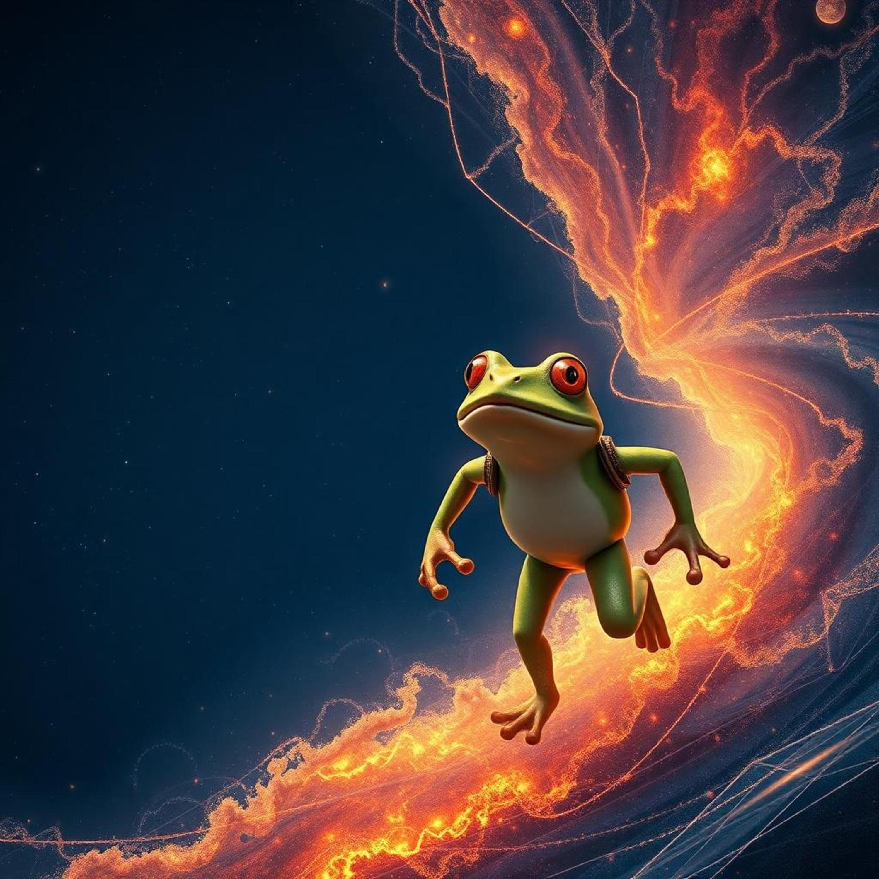 Ember Steps on the Celestial Weave artwork