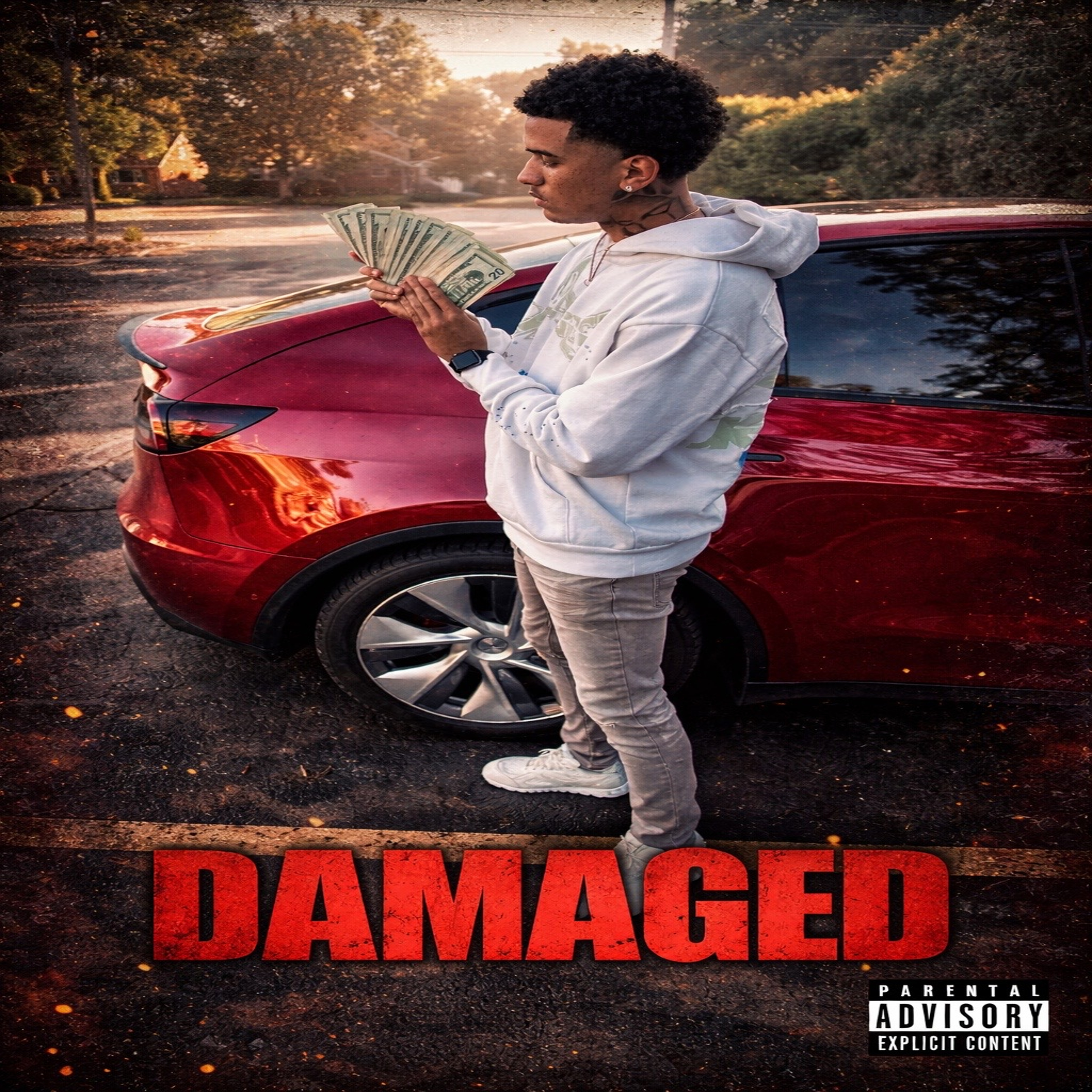 Damaged artwork