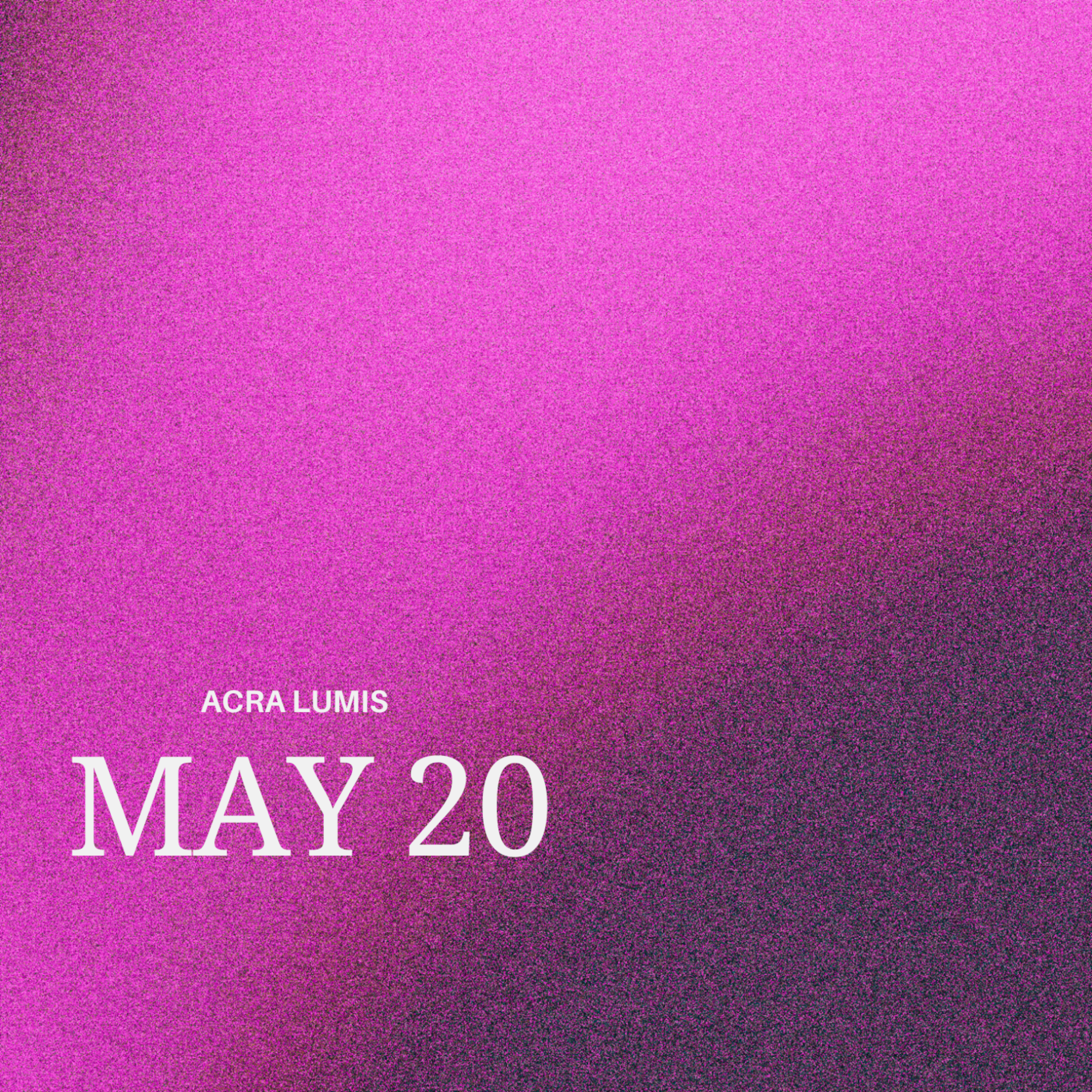 May 20 artwork