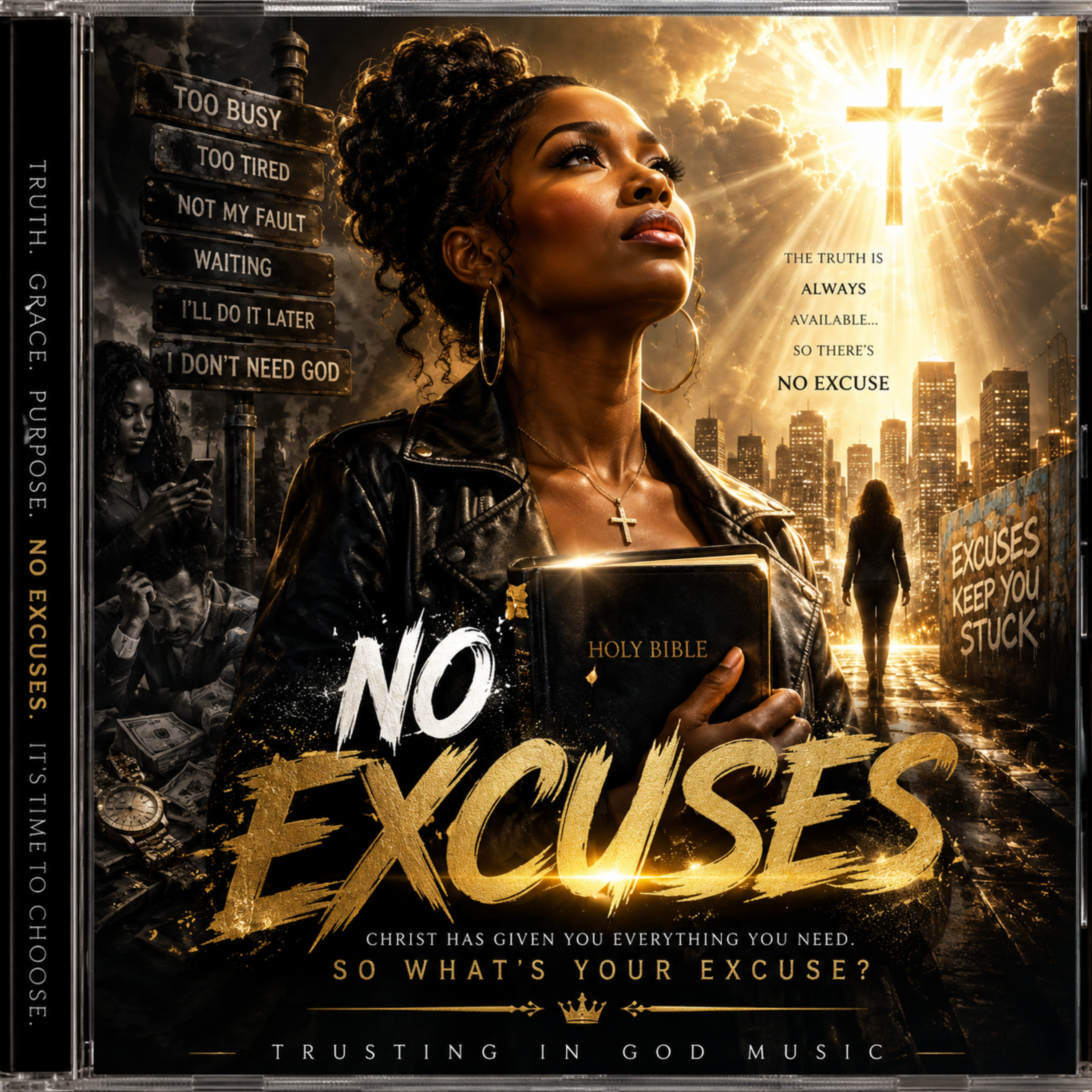 No Excuses by Trusting in God Music cover art