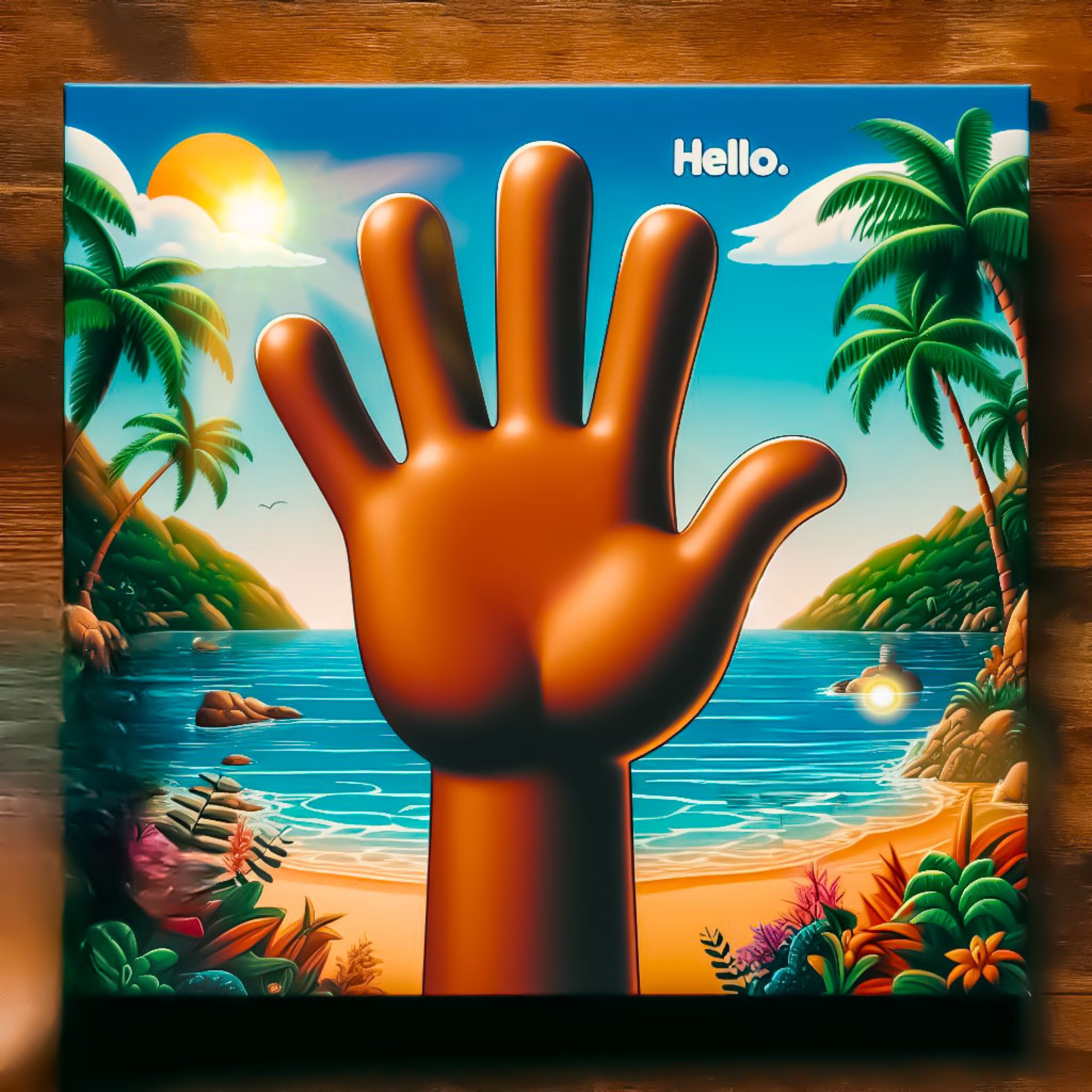 Hello artwork