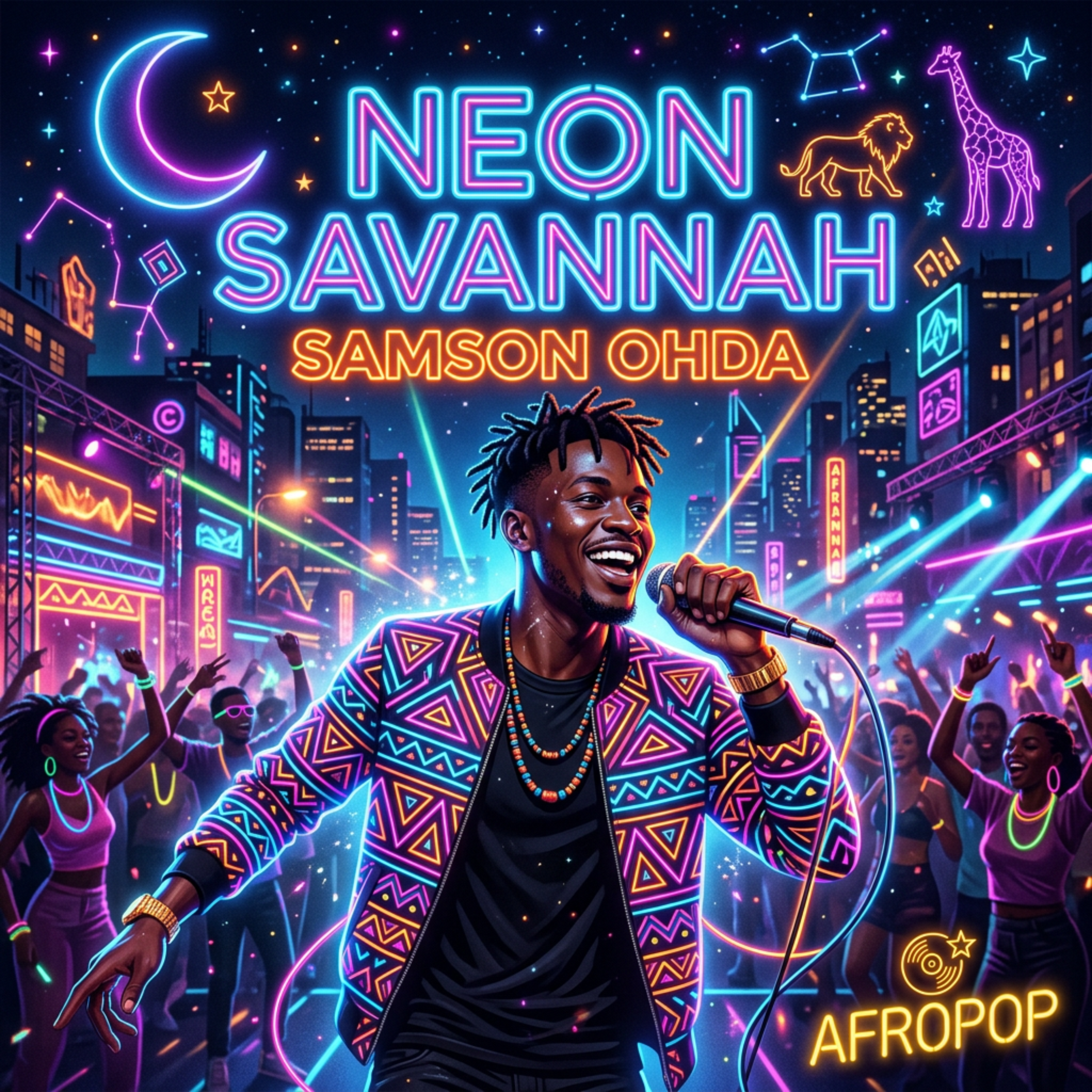 Neon Savannah by Samson Ohda  cover art