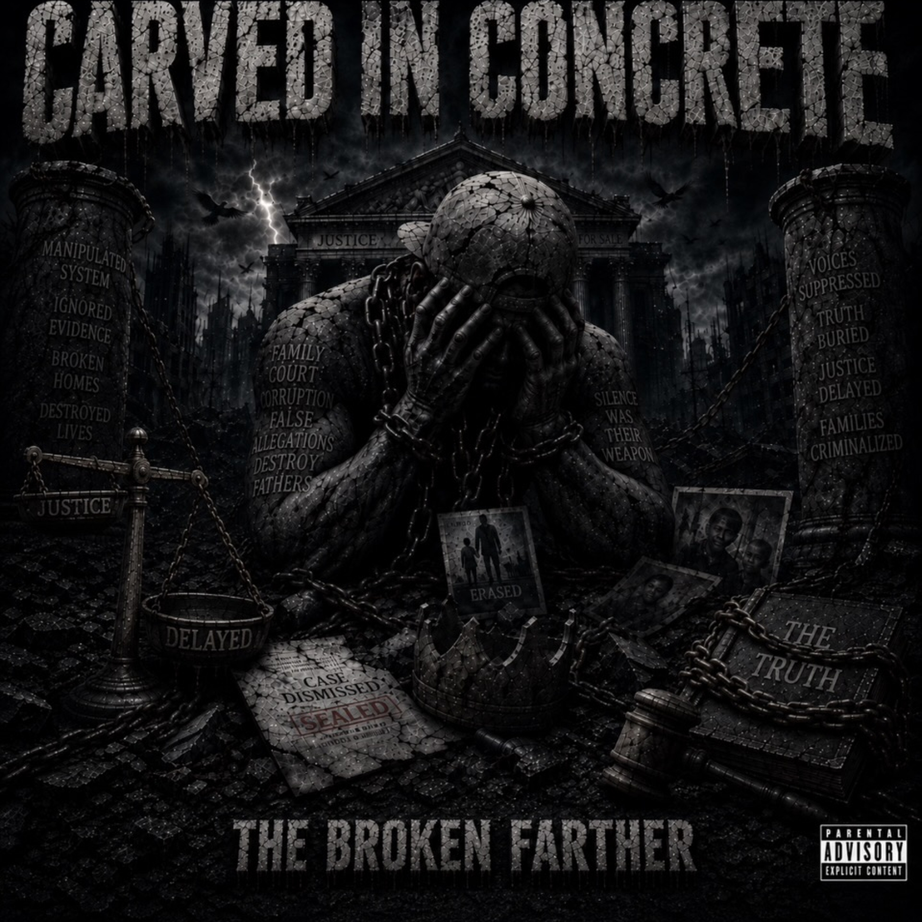 CARVED IN CONCRETE by The Broken Farther cover art