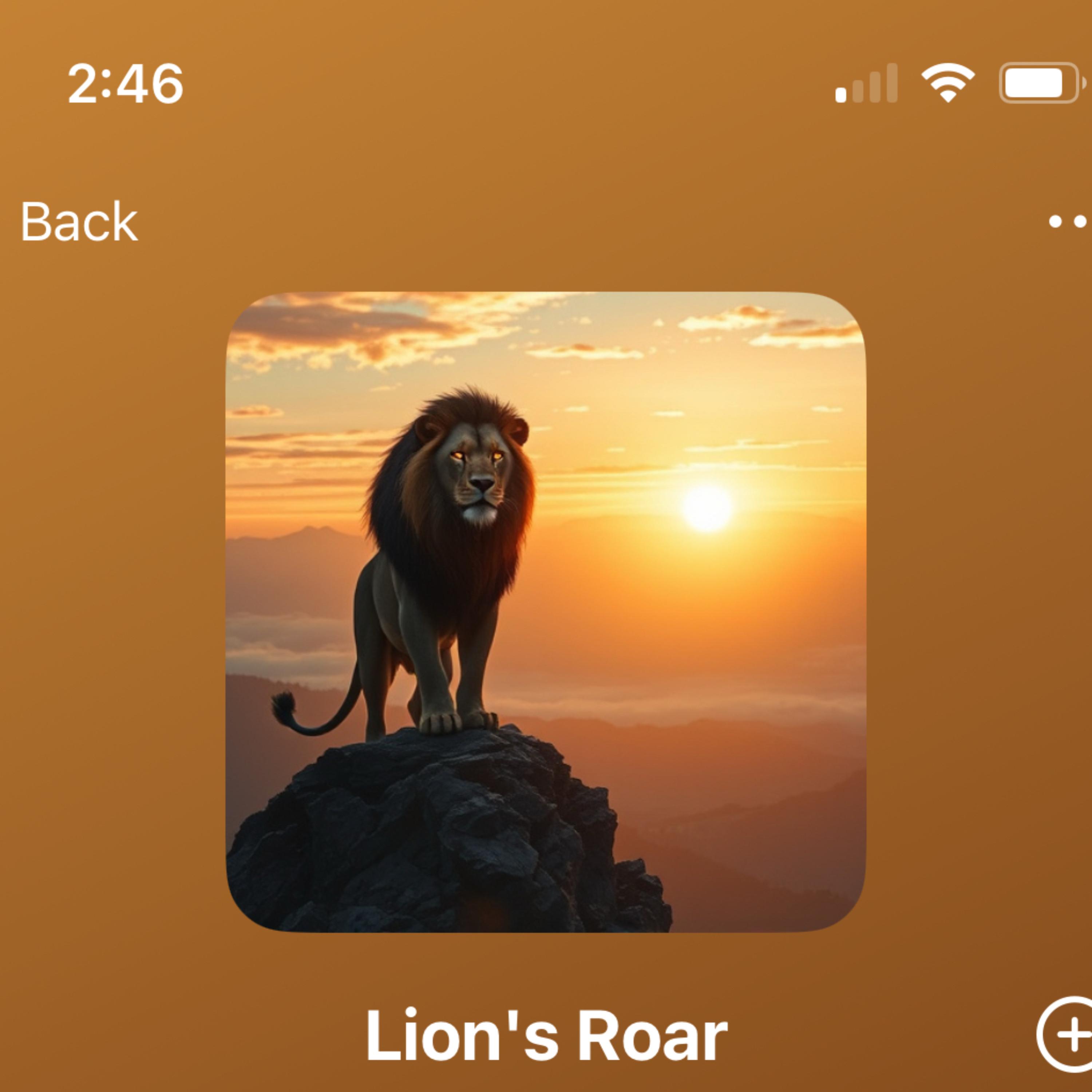 Lion’s Roar artwork