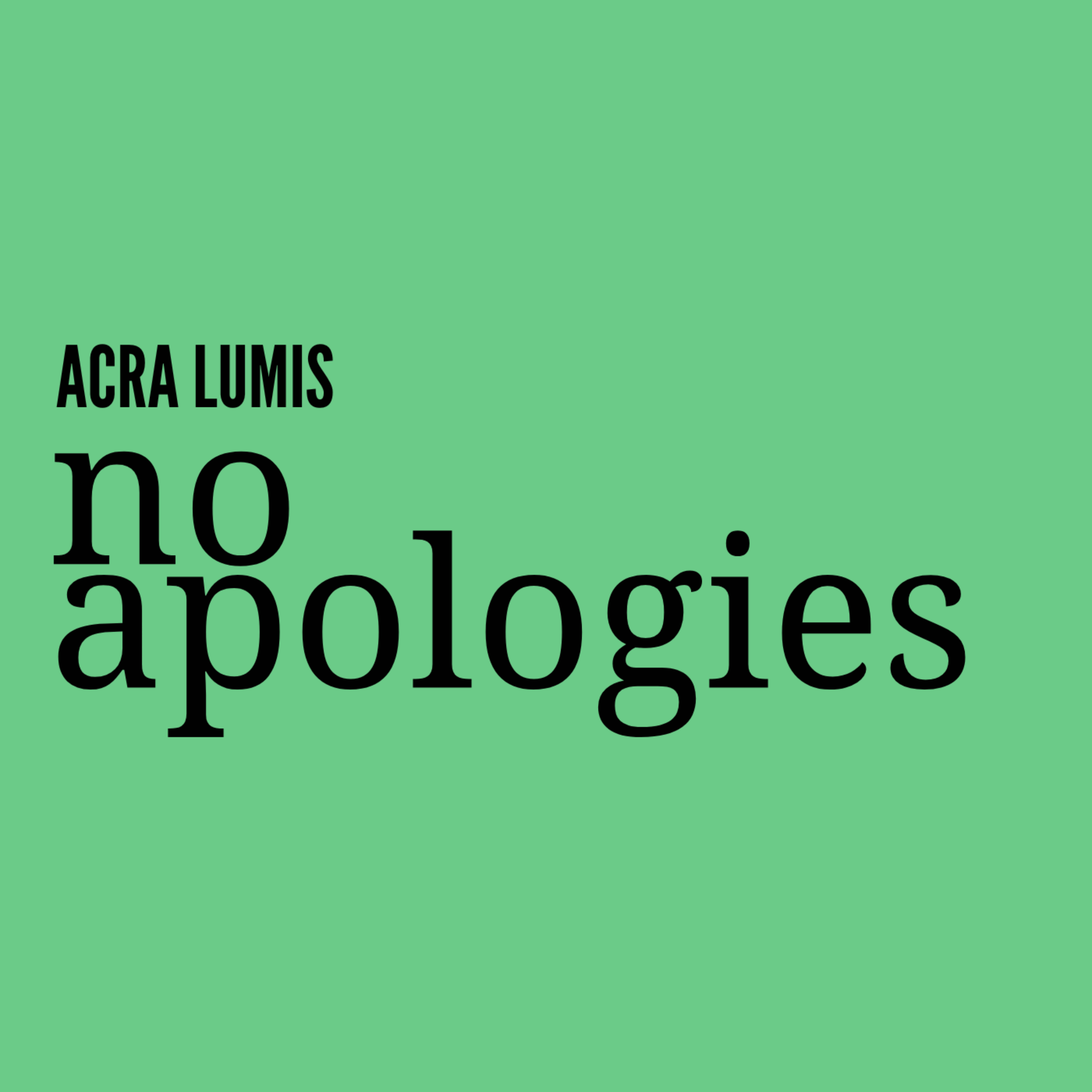 No Apologies artwork