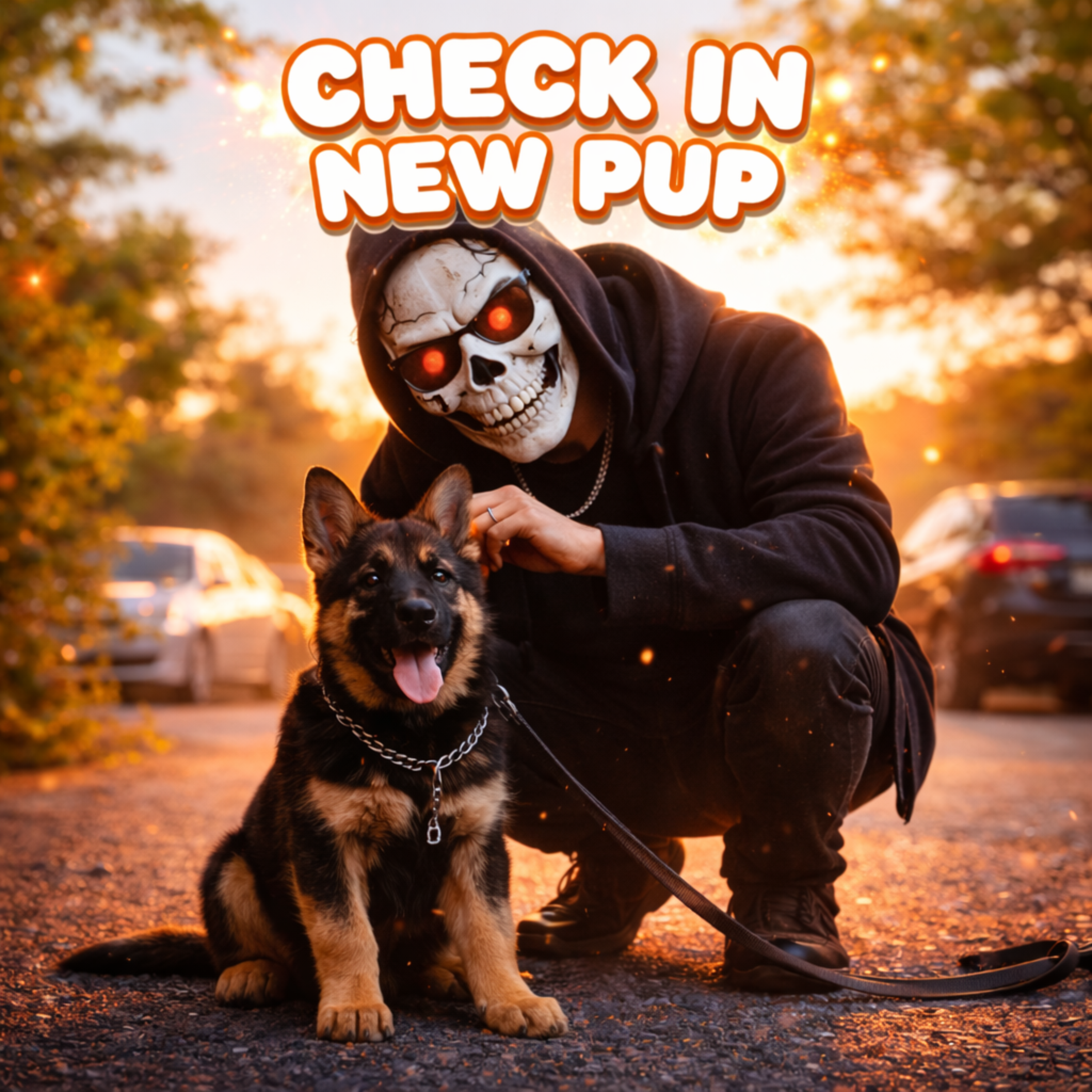 CHECK IN/NEW PUP artwork