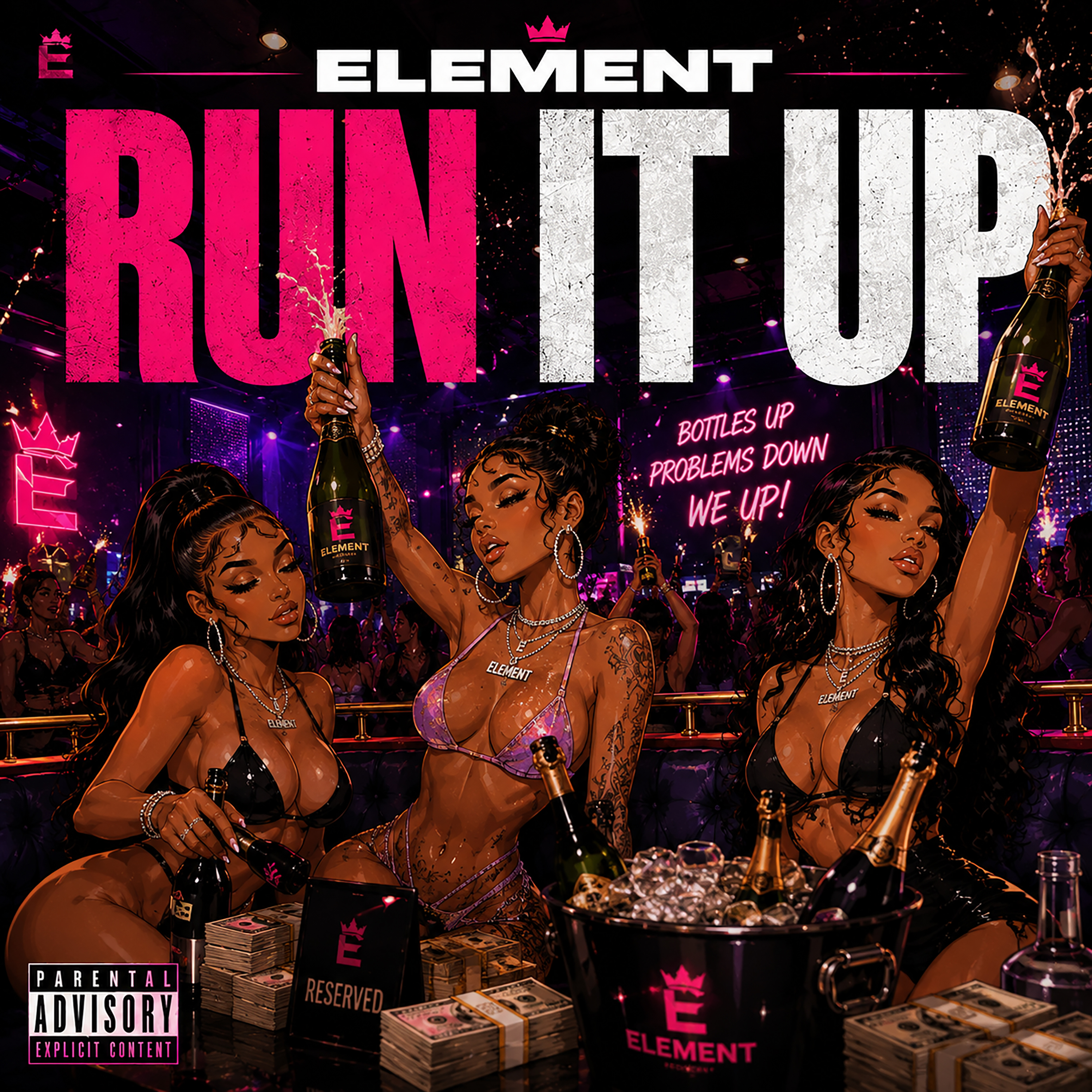 ELEMENT - RUN IT UP by Wooda D cover art