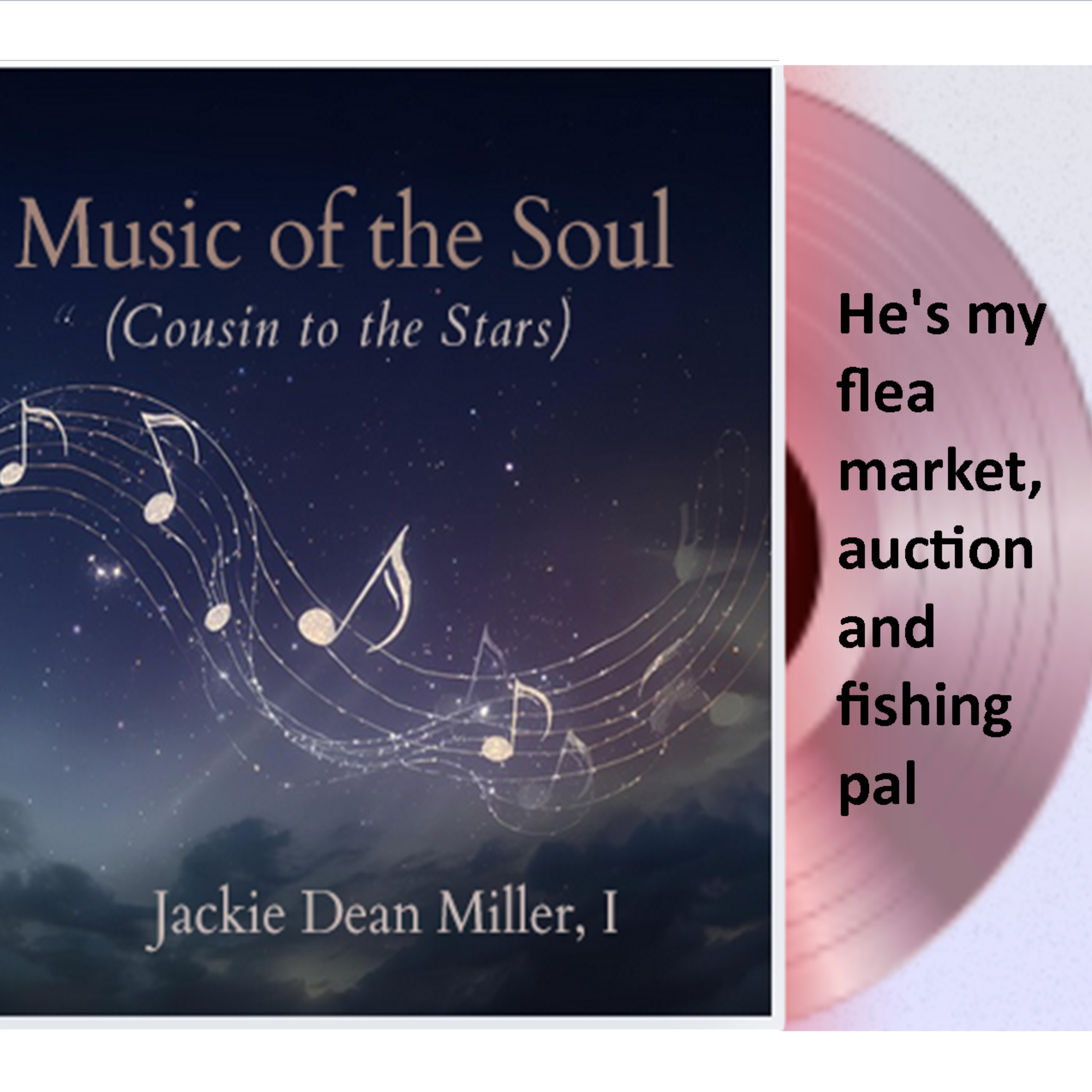 He's my flea market, auction and fishing pal artwork