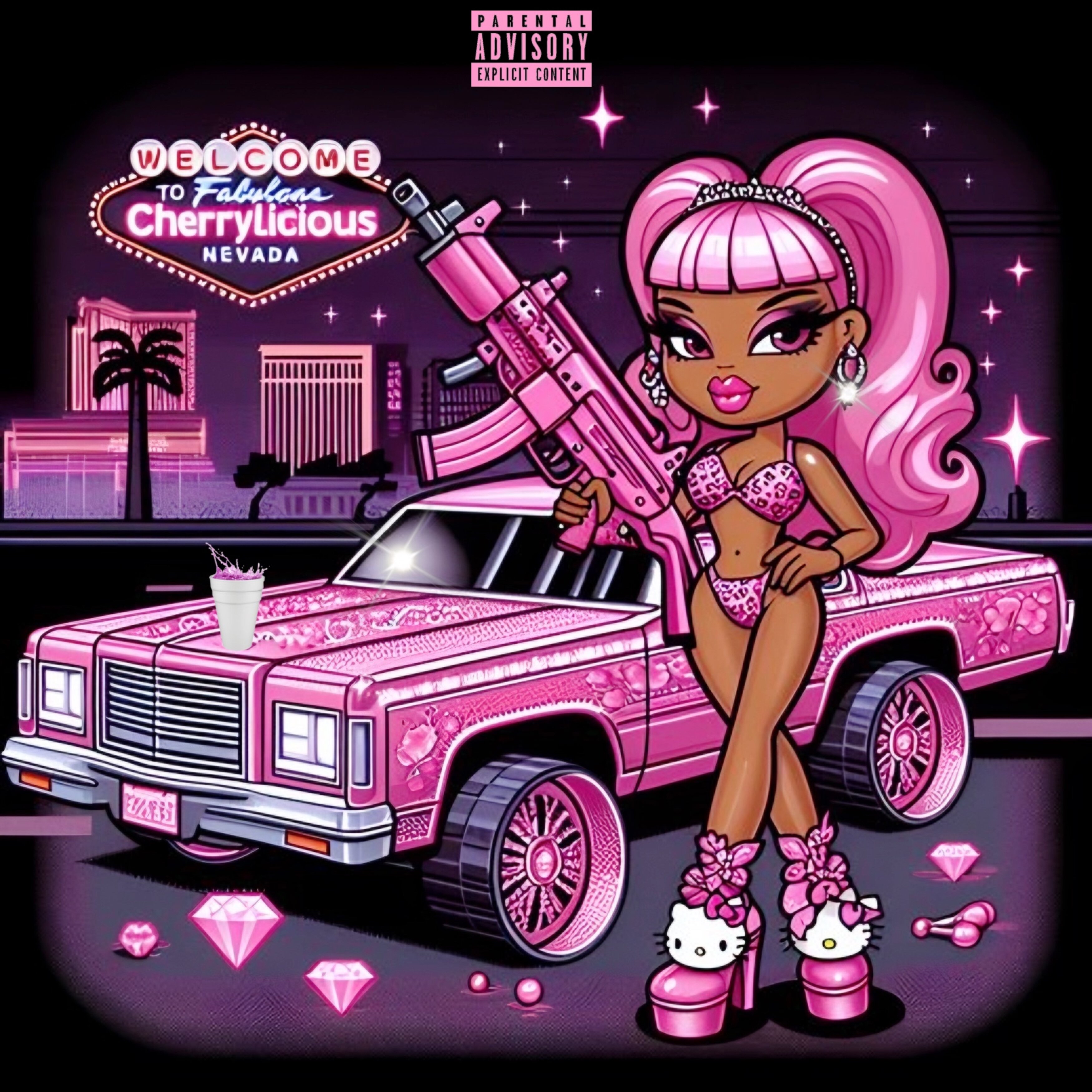 Cherrylicious Vegas artwork