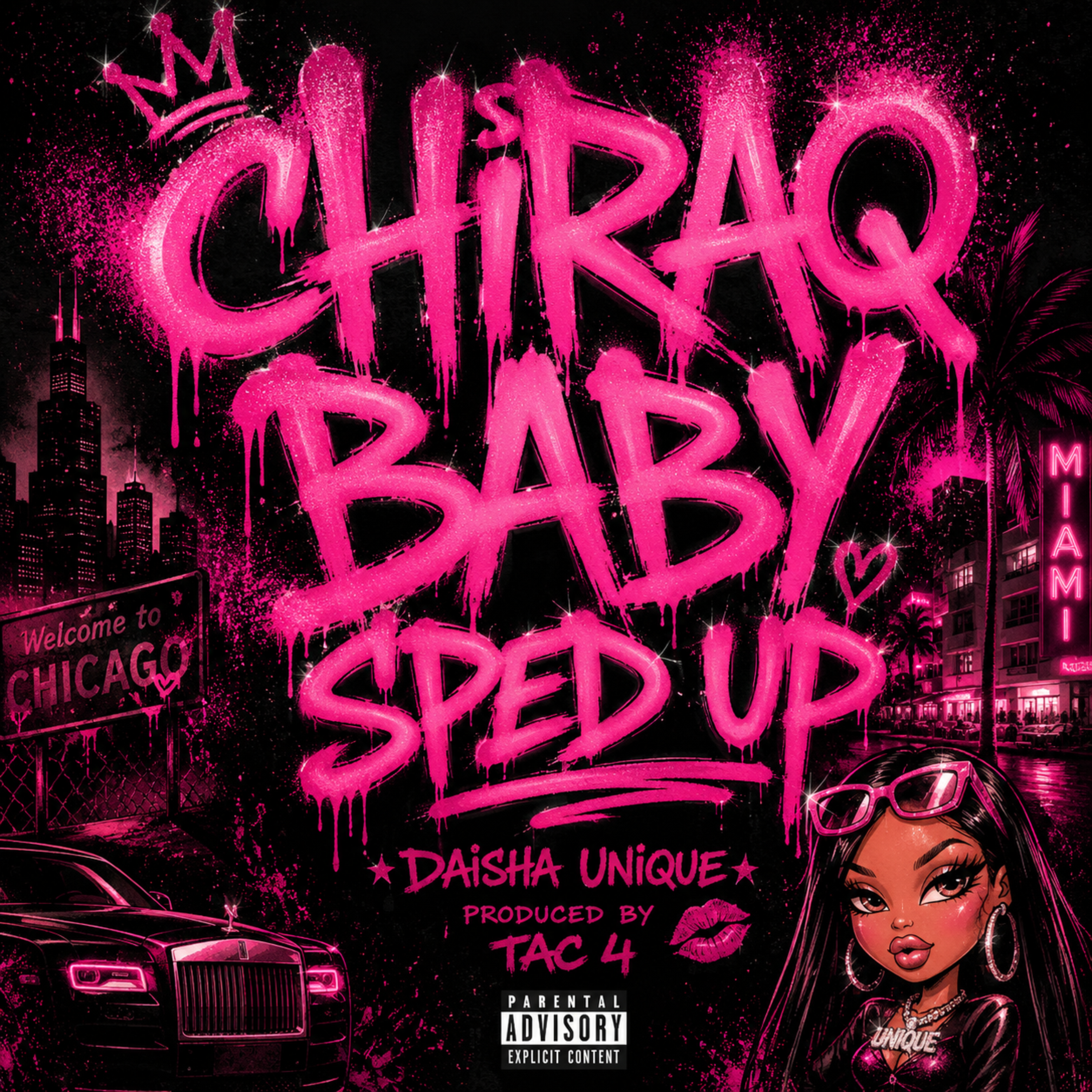 CHIRAQBABY (SPED UP) by Daisha Unique cover art