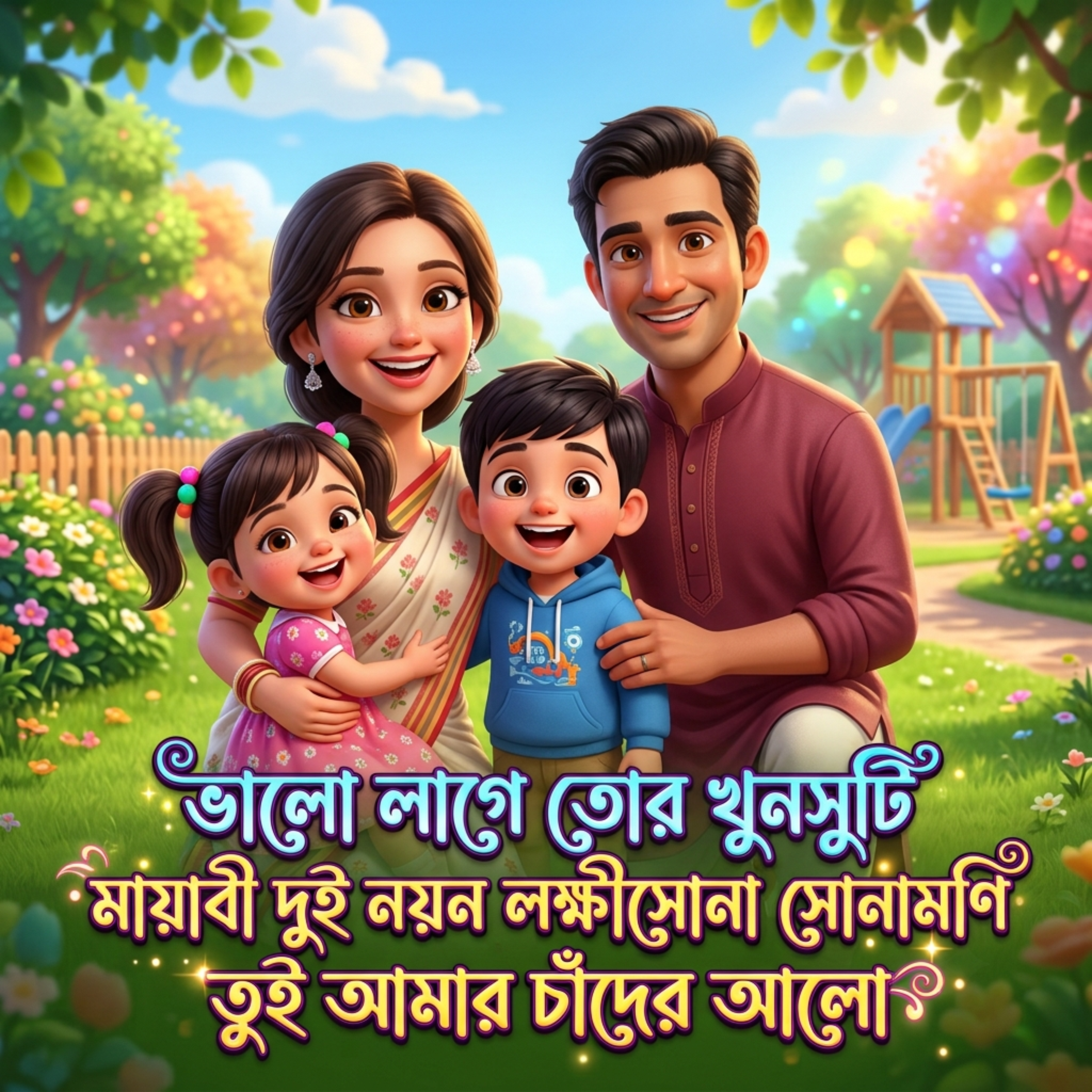ভালো লাগে তোর খুনসুটি মায়াবী দুই নয়ন লক্ষীসোনা সোনামণি তুই আমার চাঁদের আলো Bhalo Lage Tor Khunsuti Mayabi Dui Noyon Lokkhisona Sonamoni Tui Amar Chader Alo by Mubin TusHar cover art
