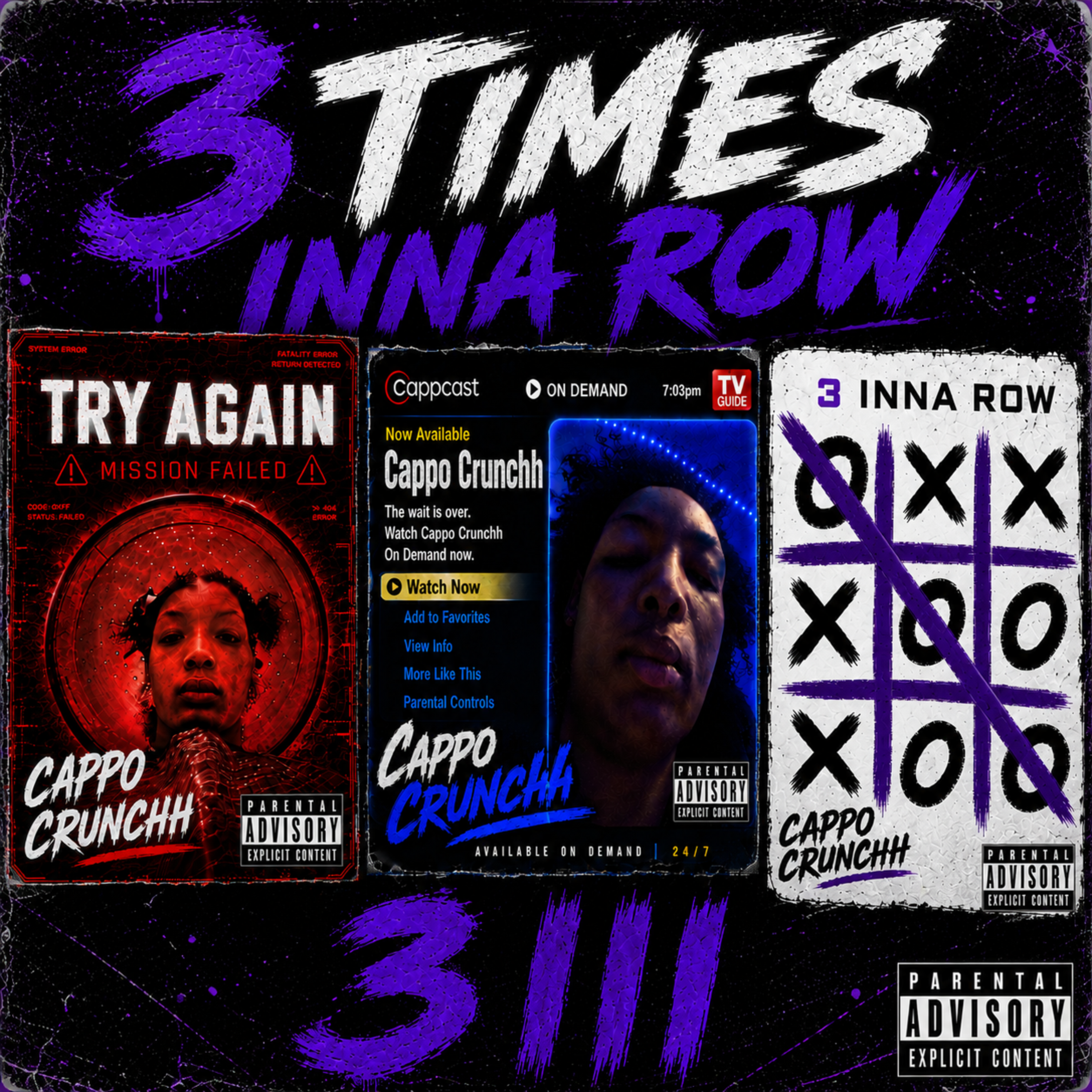 3 Times Inna Row by WM Cappo cover art