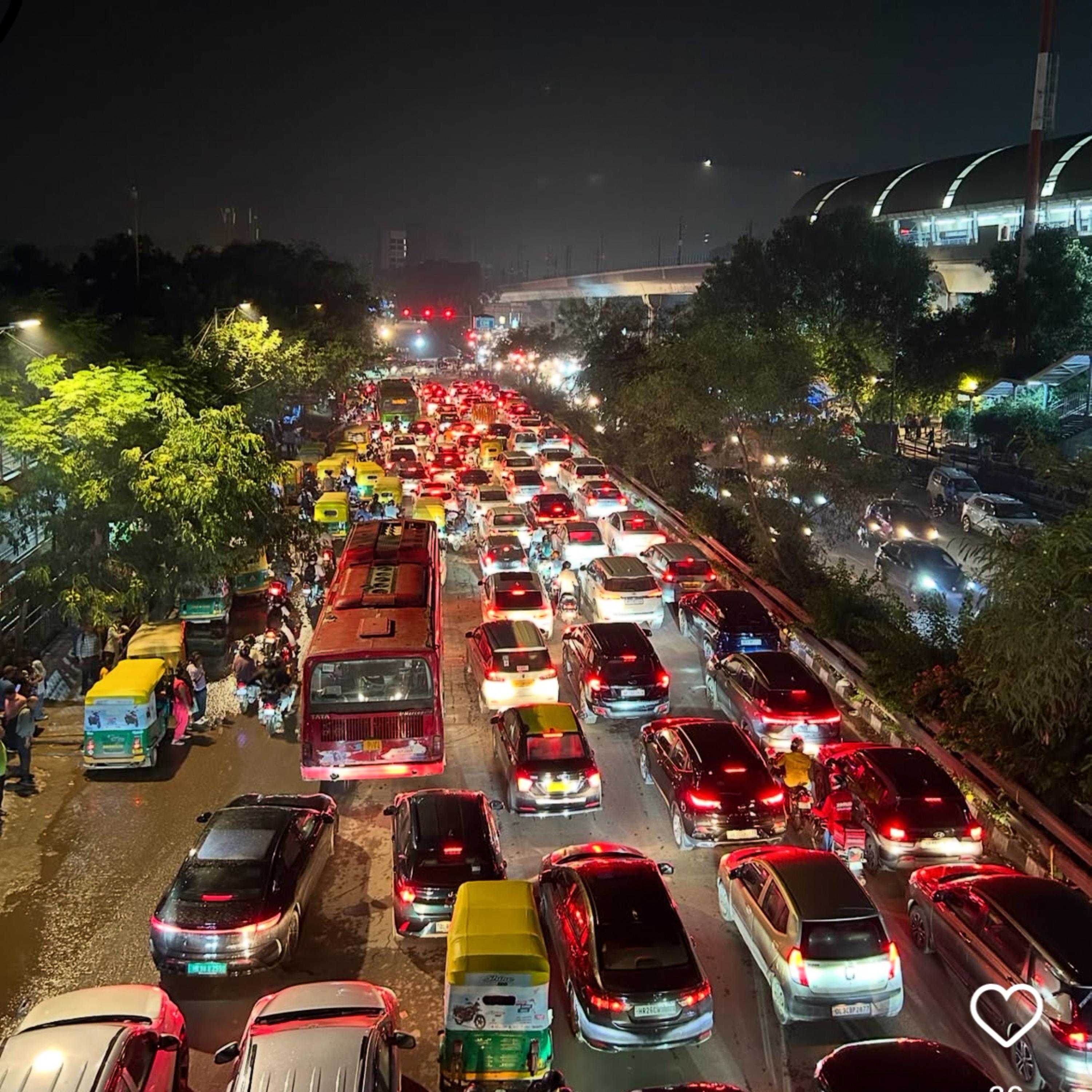 Backed up traffic artwork