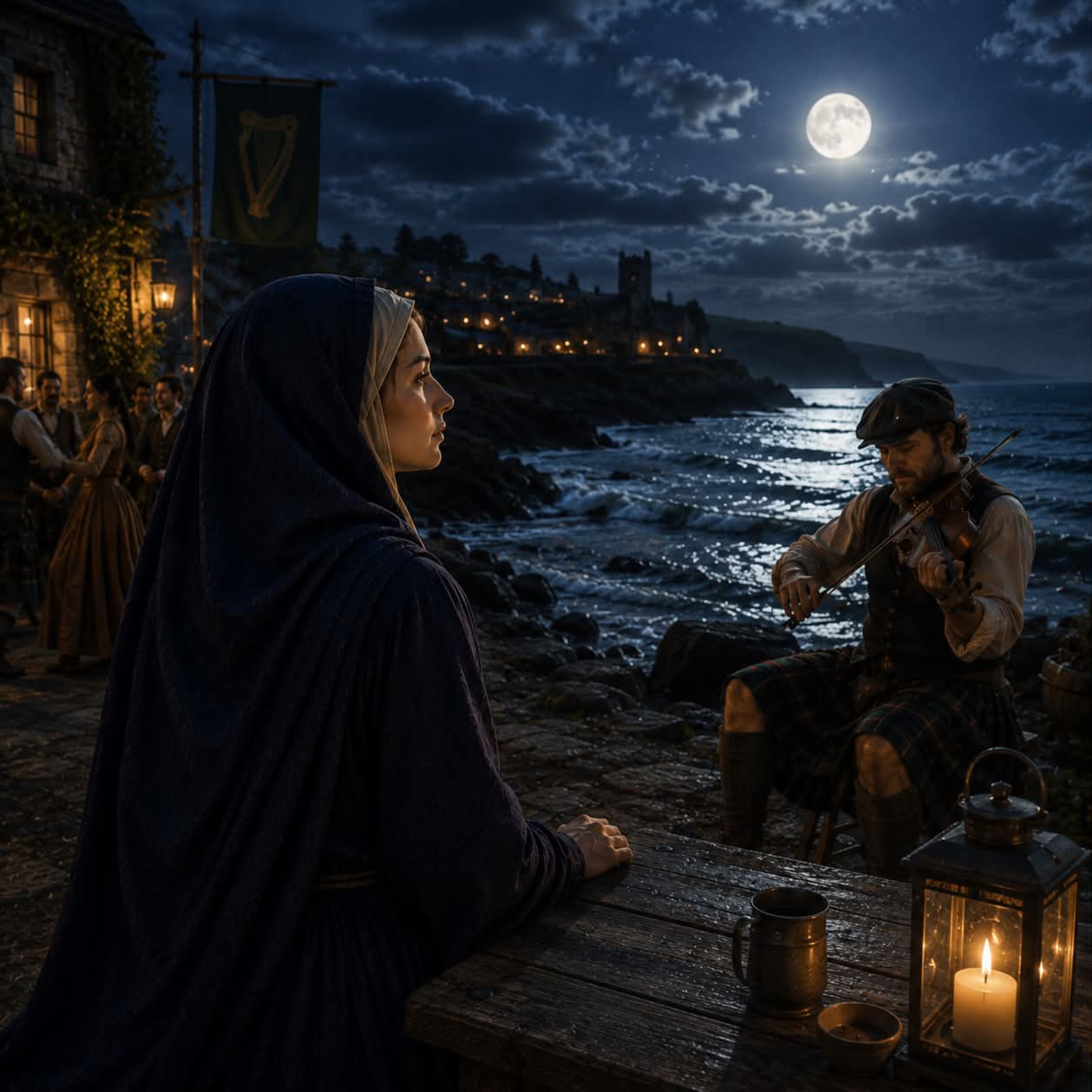 The Fiddler by the Sea by Elara Moonvale cover art
