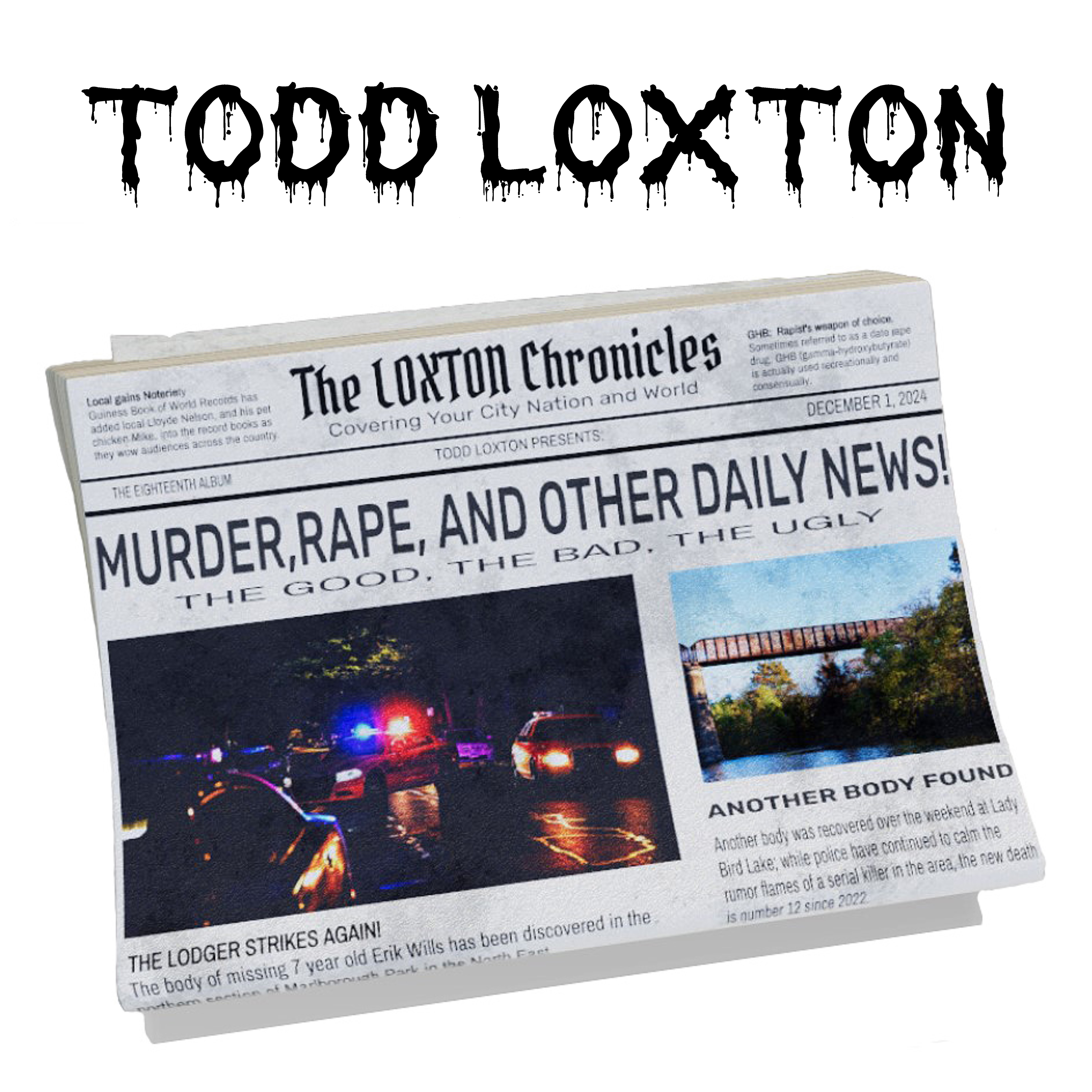 Murder, Rape, and Other Daily News! artwork