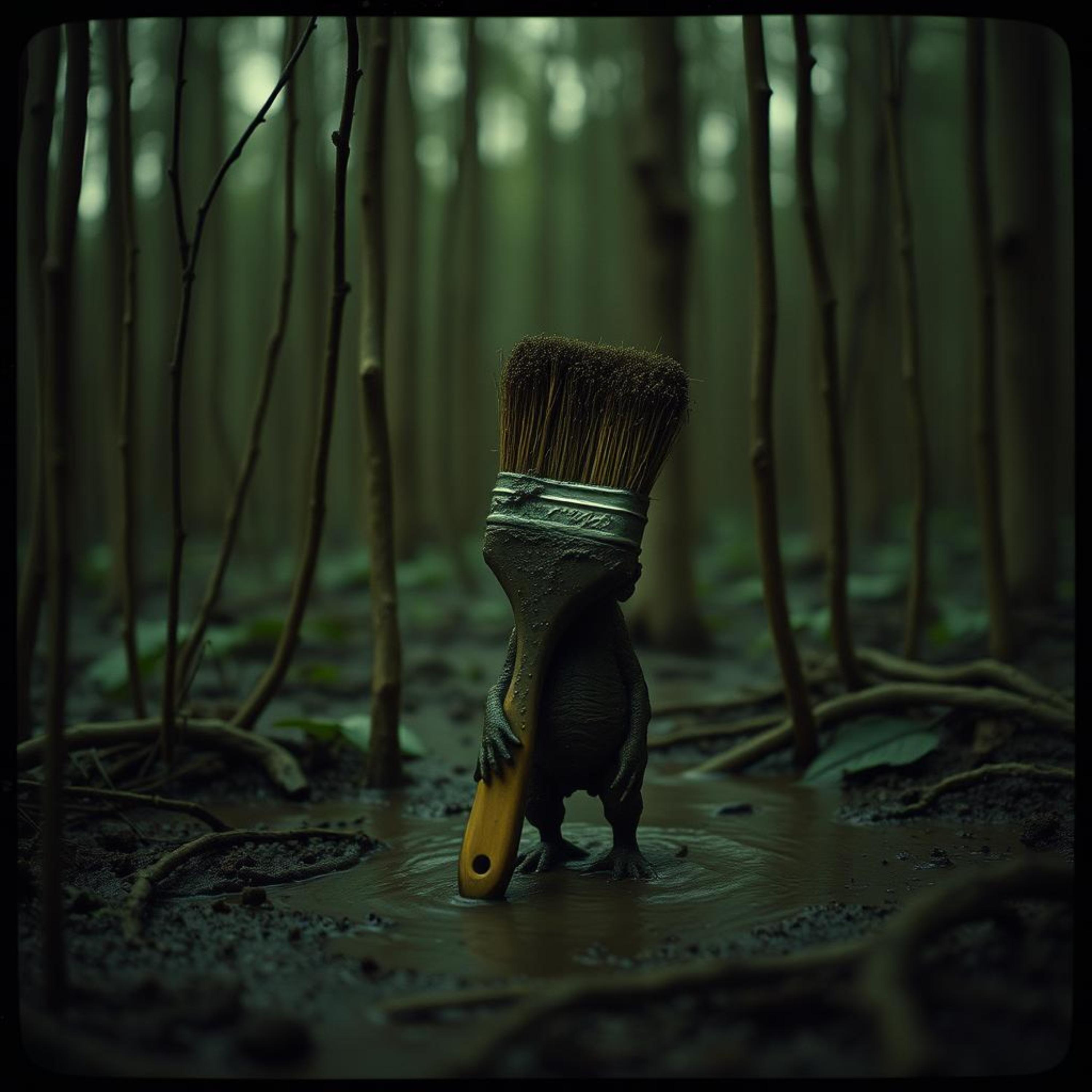 Slinging mud. artwork