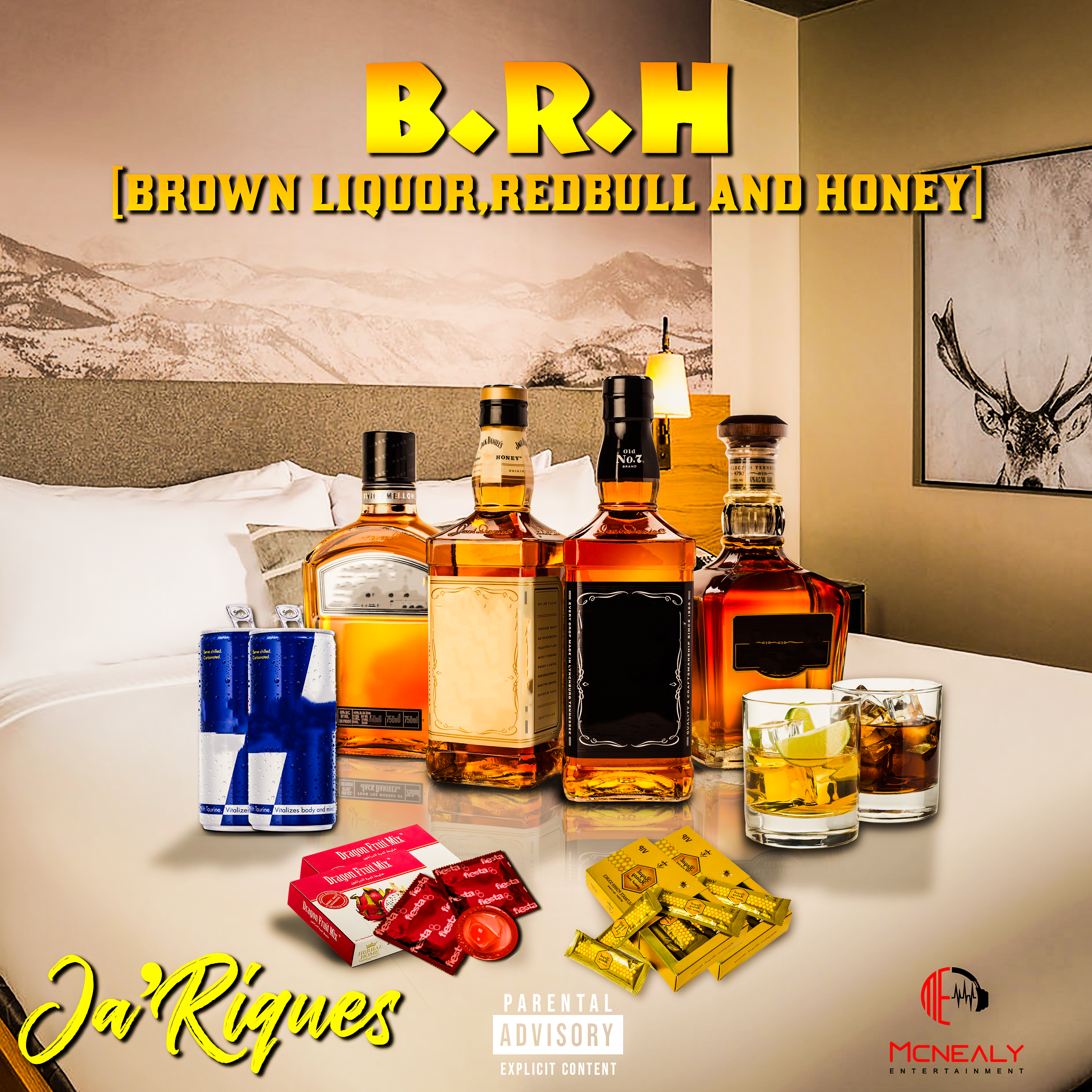 B.R.H (Brown Liquor, Redbull, And Honey) artwork