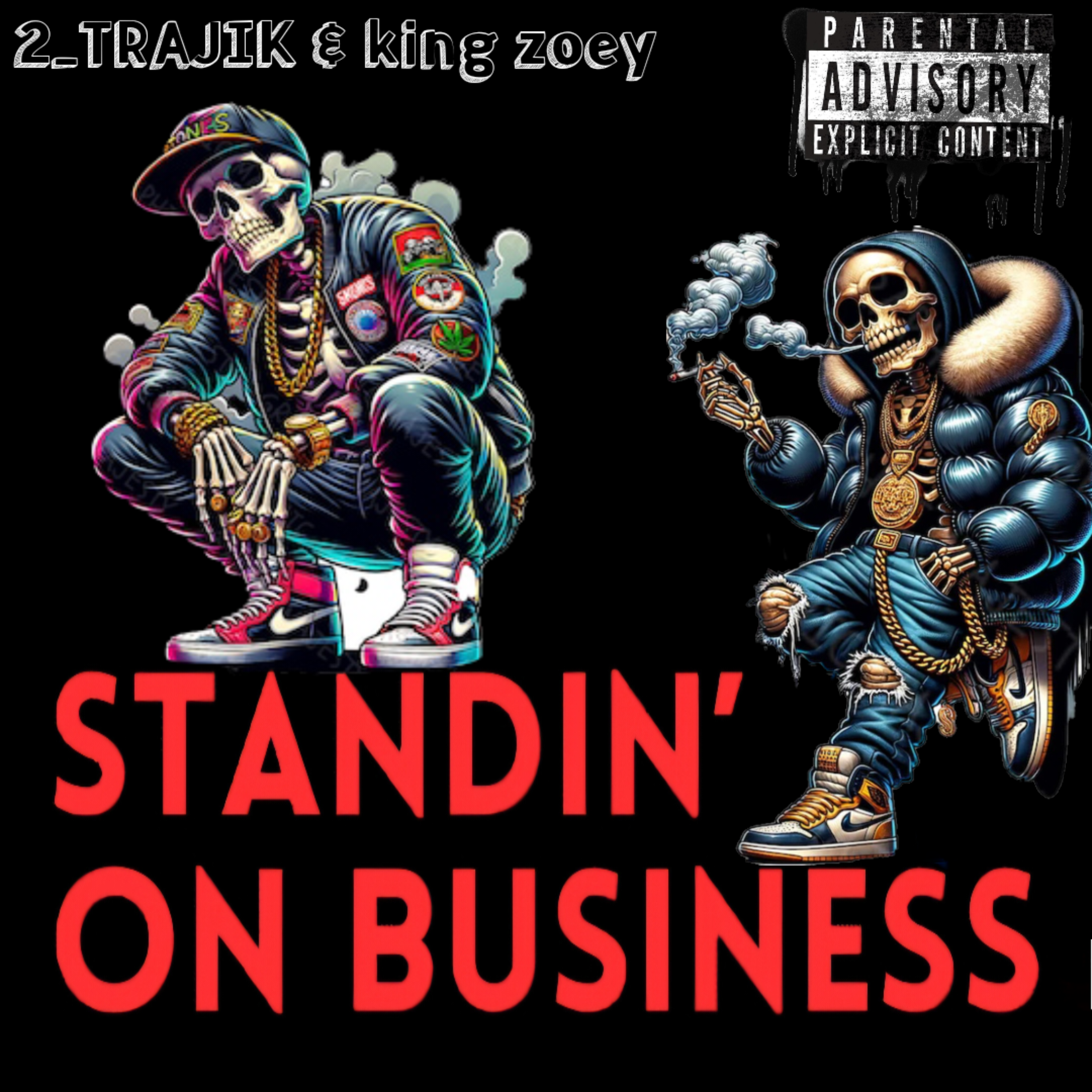 Standin on business artwork