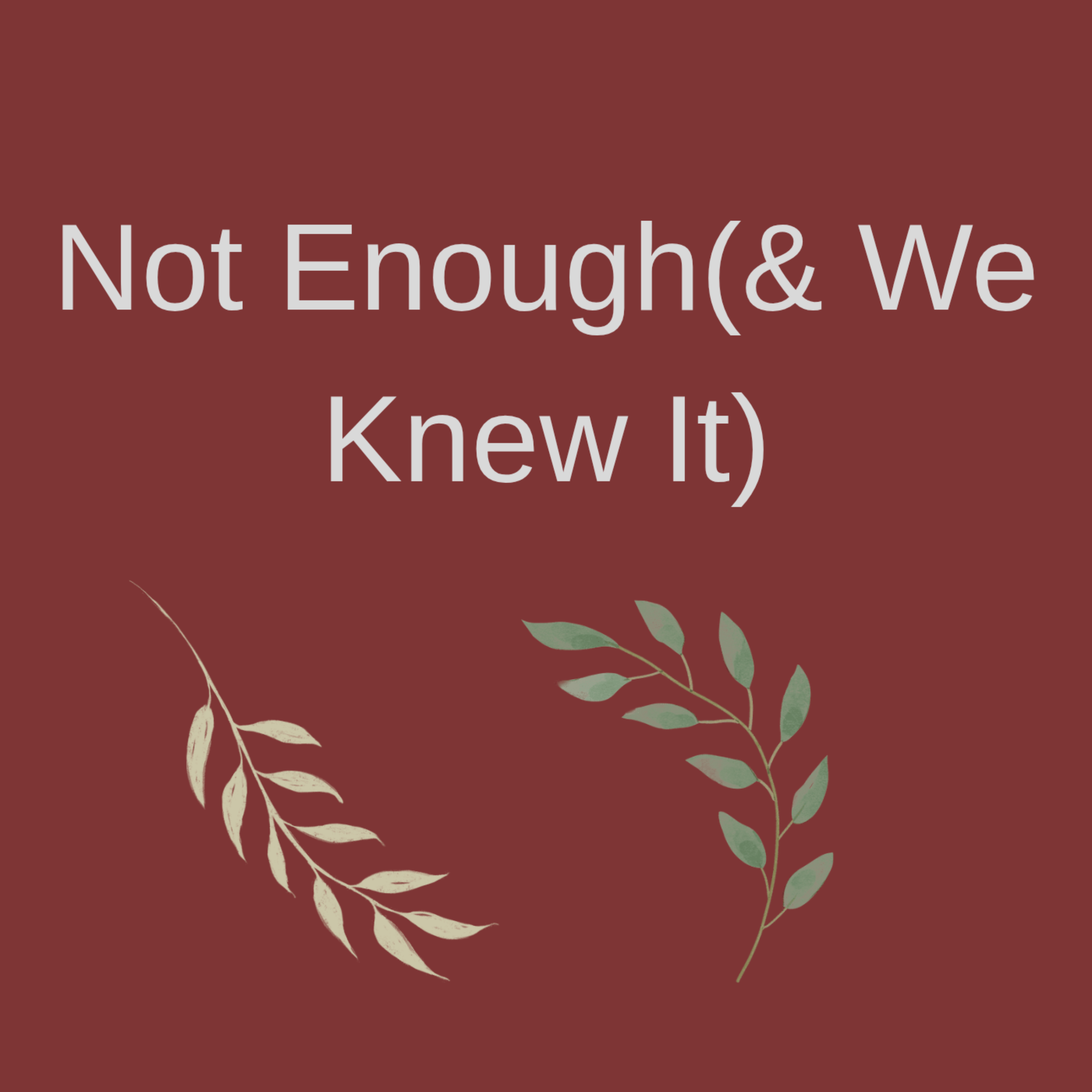 Not Enough(& We Knew It) artwork