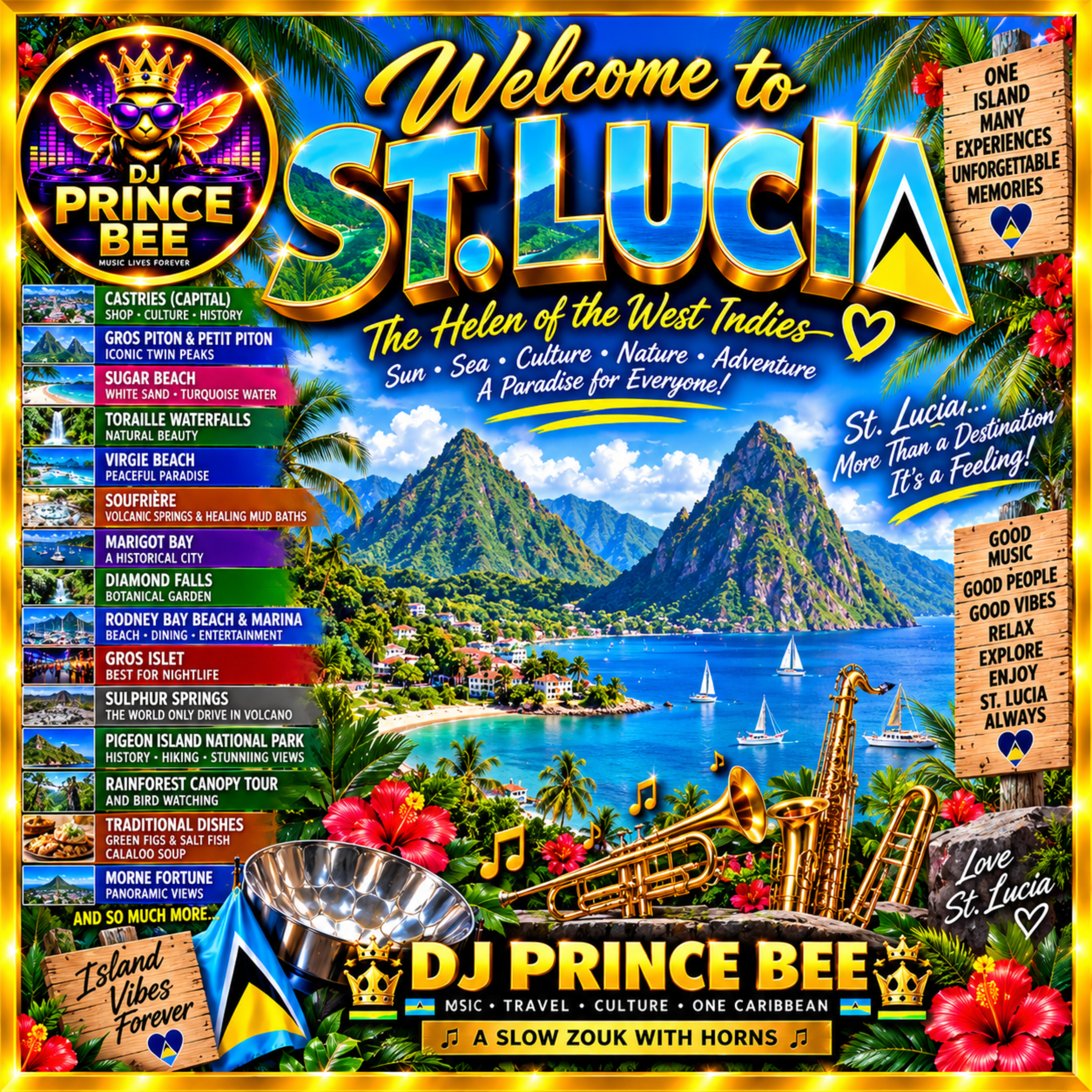Welcome To St Lucia by DJ PRINCE BEE cover art