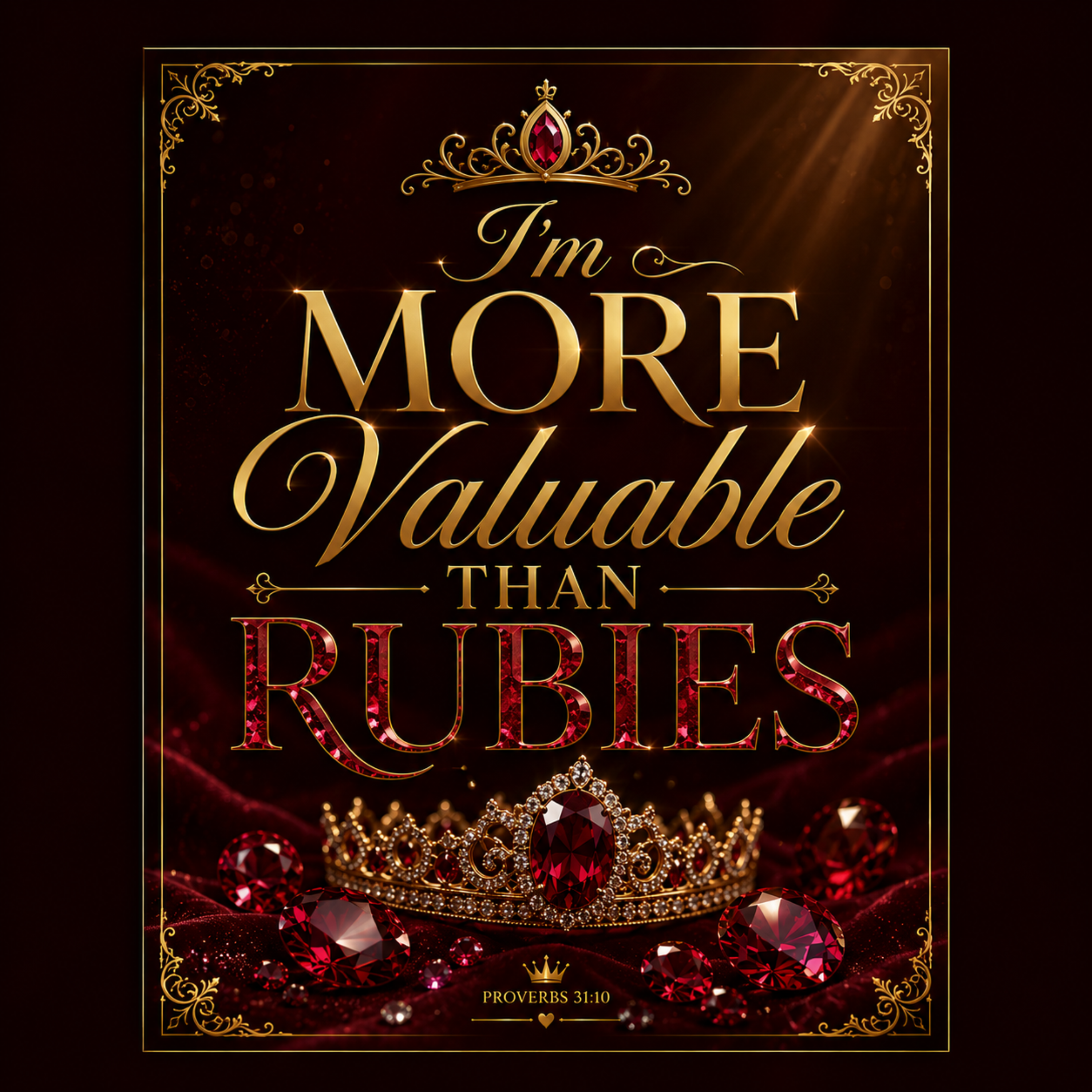 I’m More Valuable than Rubies by Esther Melinda cover art