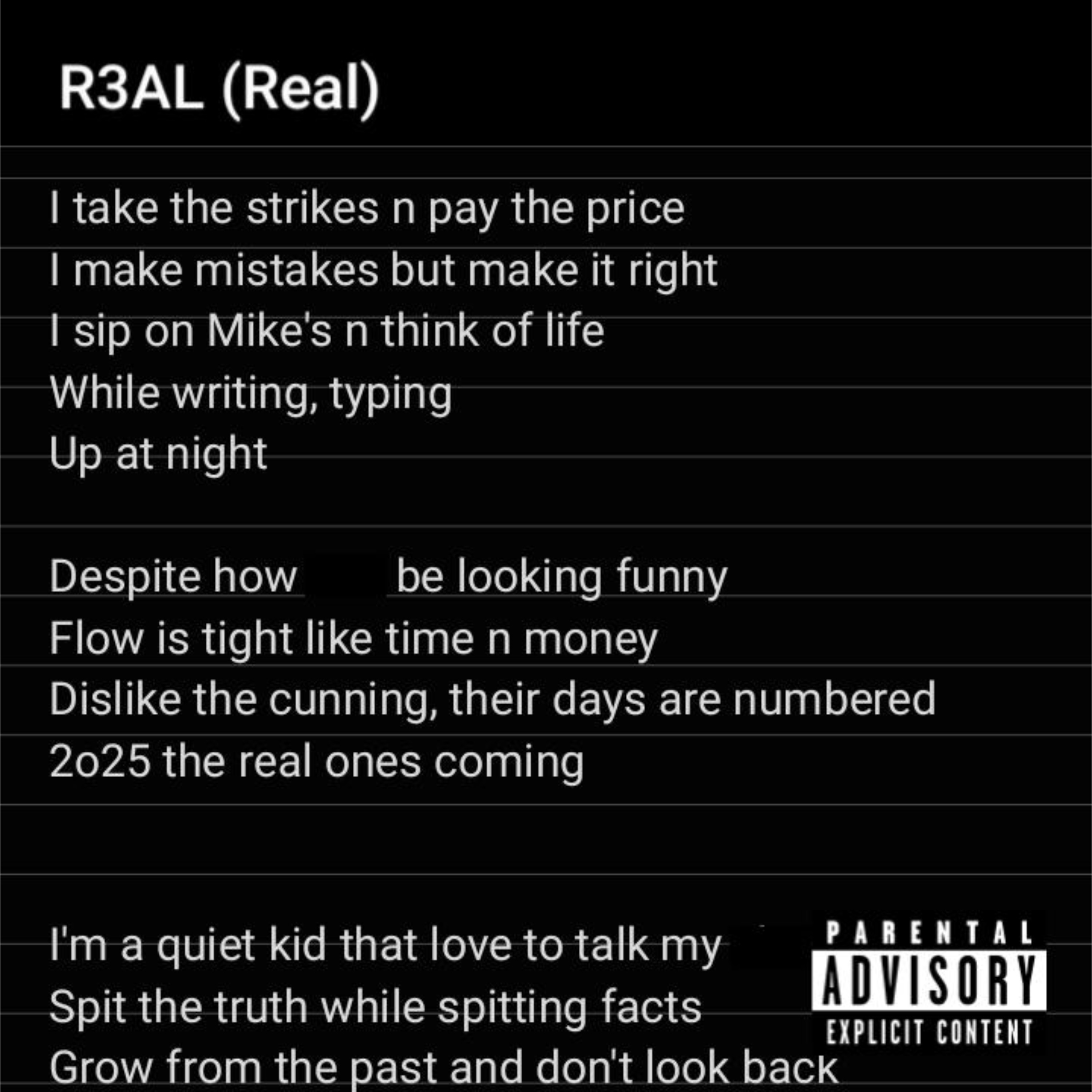 R3AL (Real) artwork