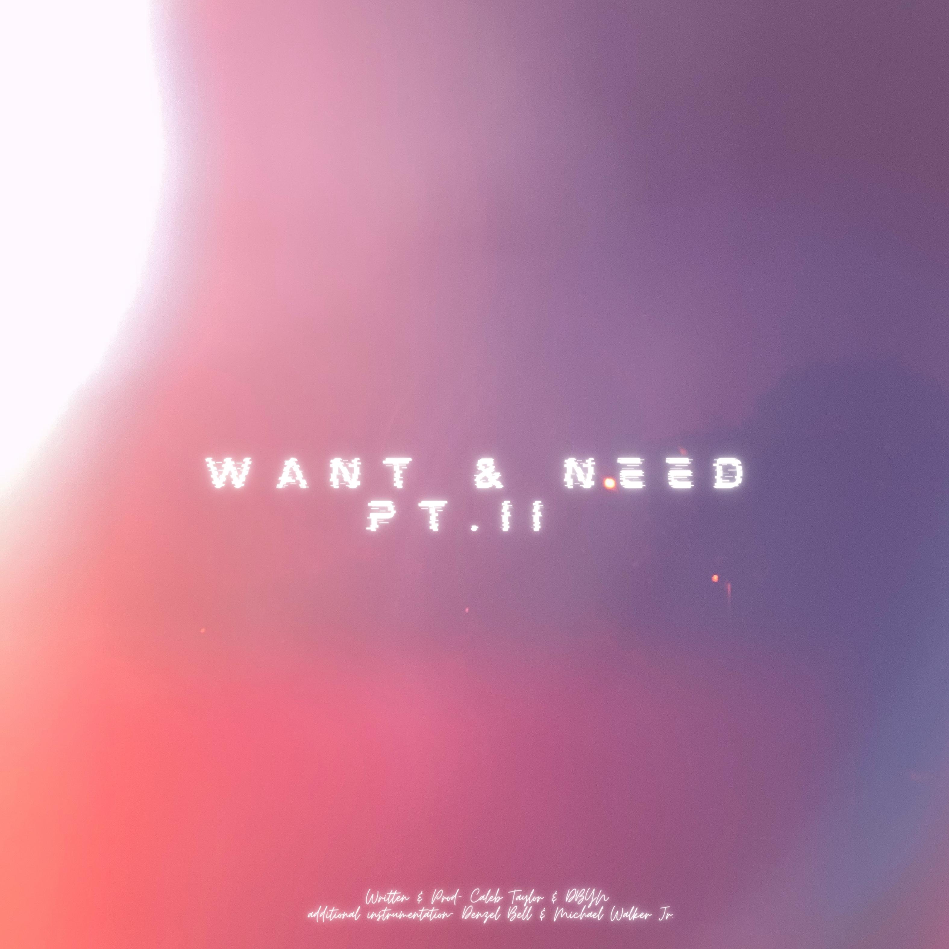 Want & Need Pt. II artwork