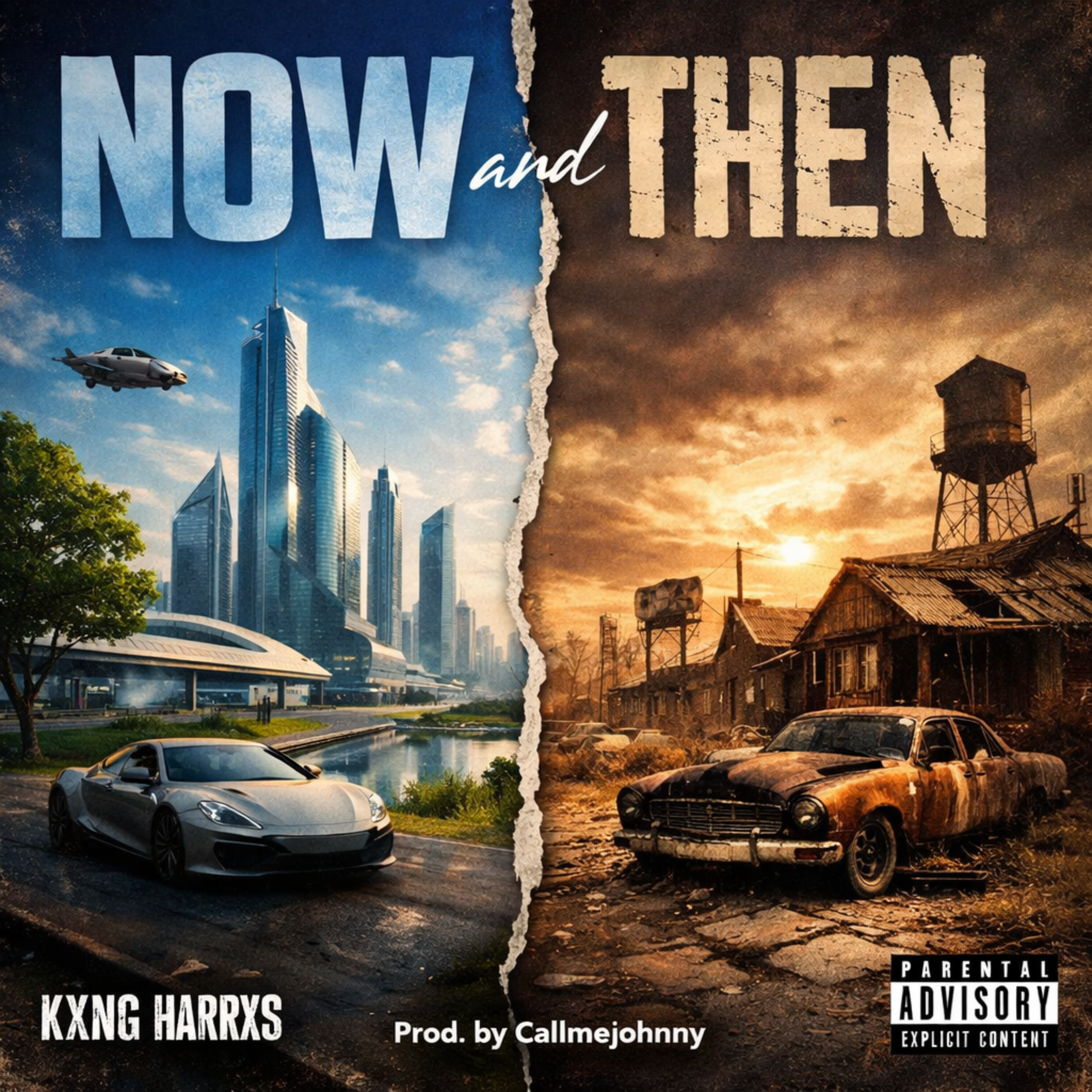 Now & Then by Kxng Harrxs cover art