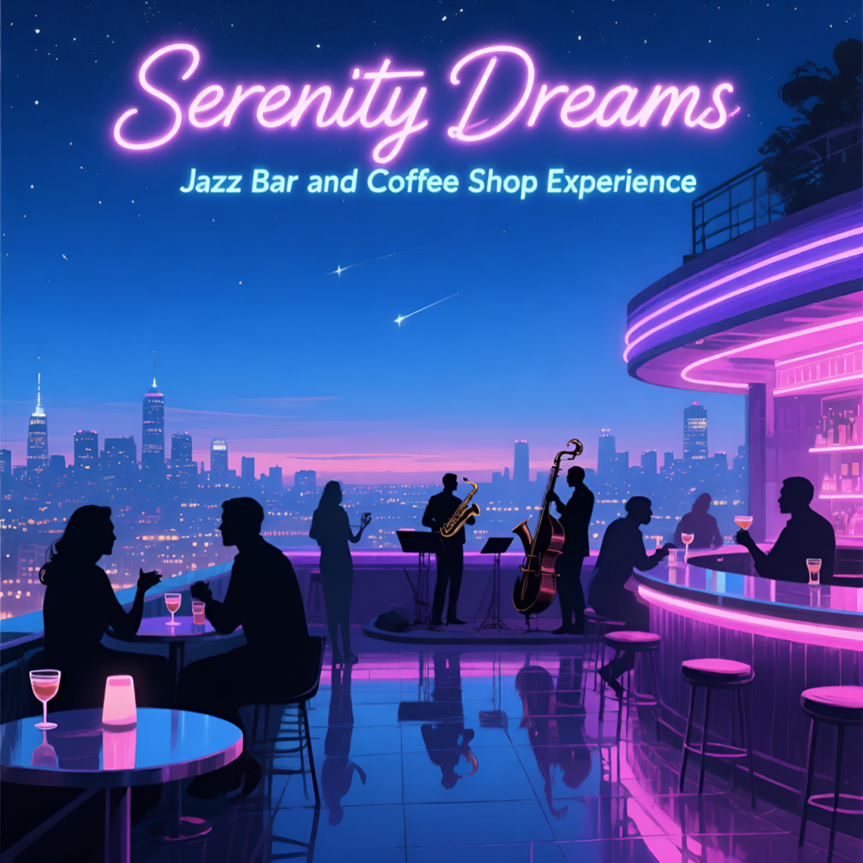 Serenity Dreams Jazz Bar and Coffee Shop Experience artwork