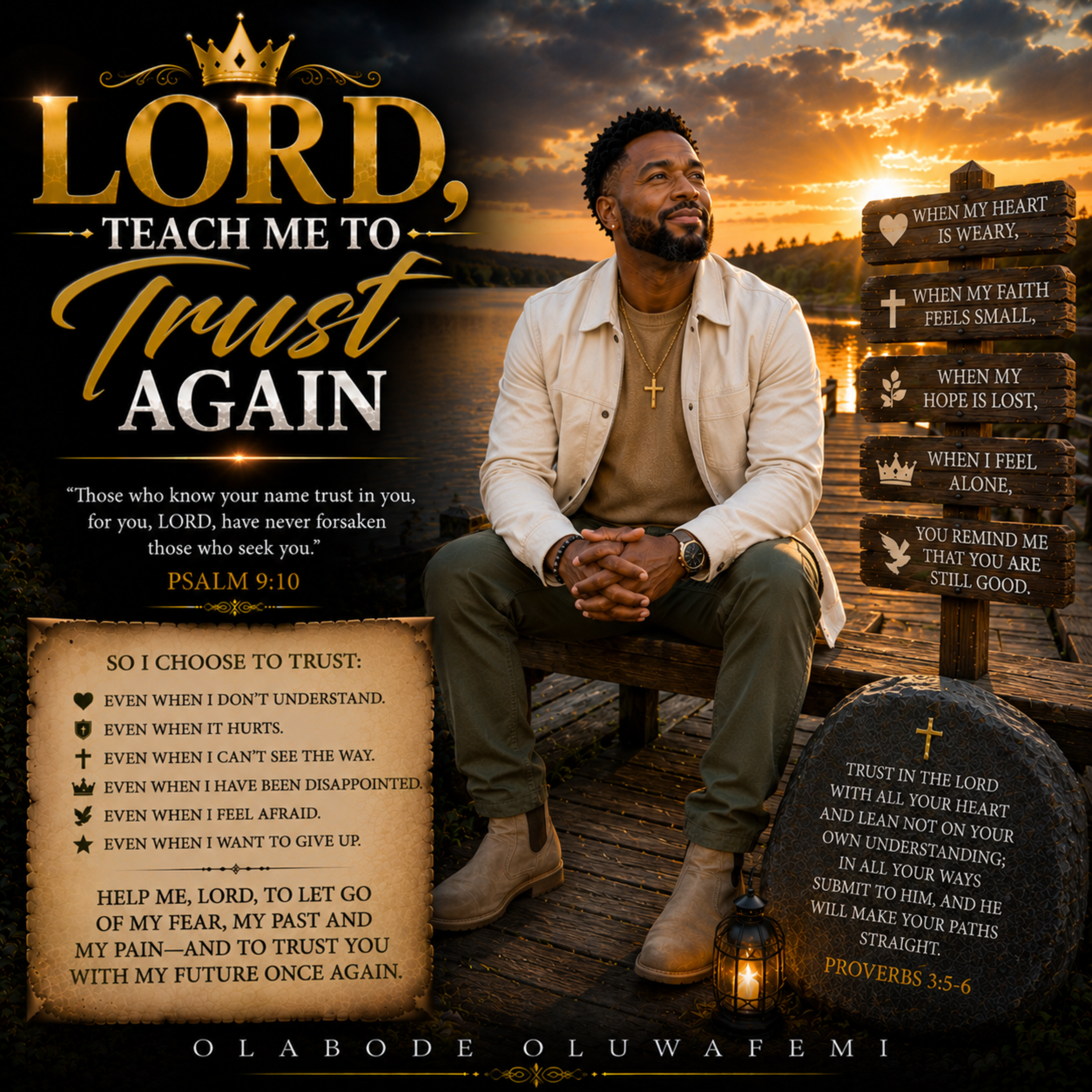 Lord, Teach Me to Trust Again by olabode oluwafemi cover art