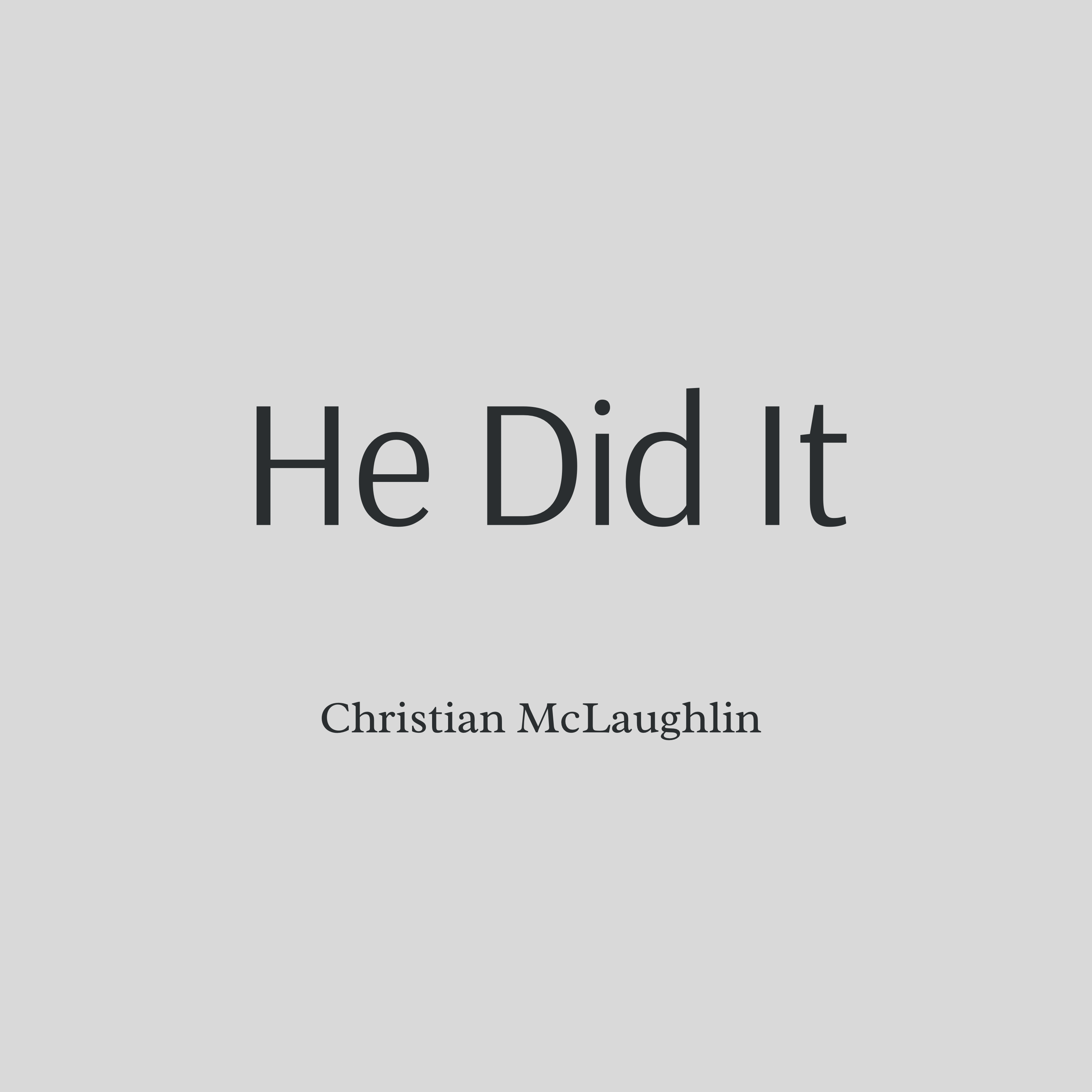He Did It artwork