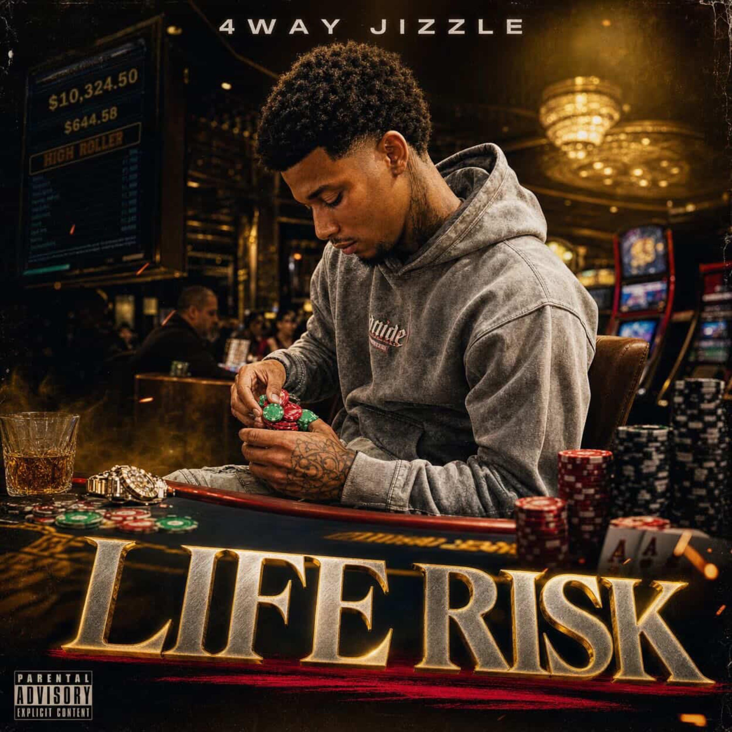 Life Risk by 4way Jizzle cover art