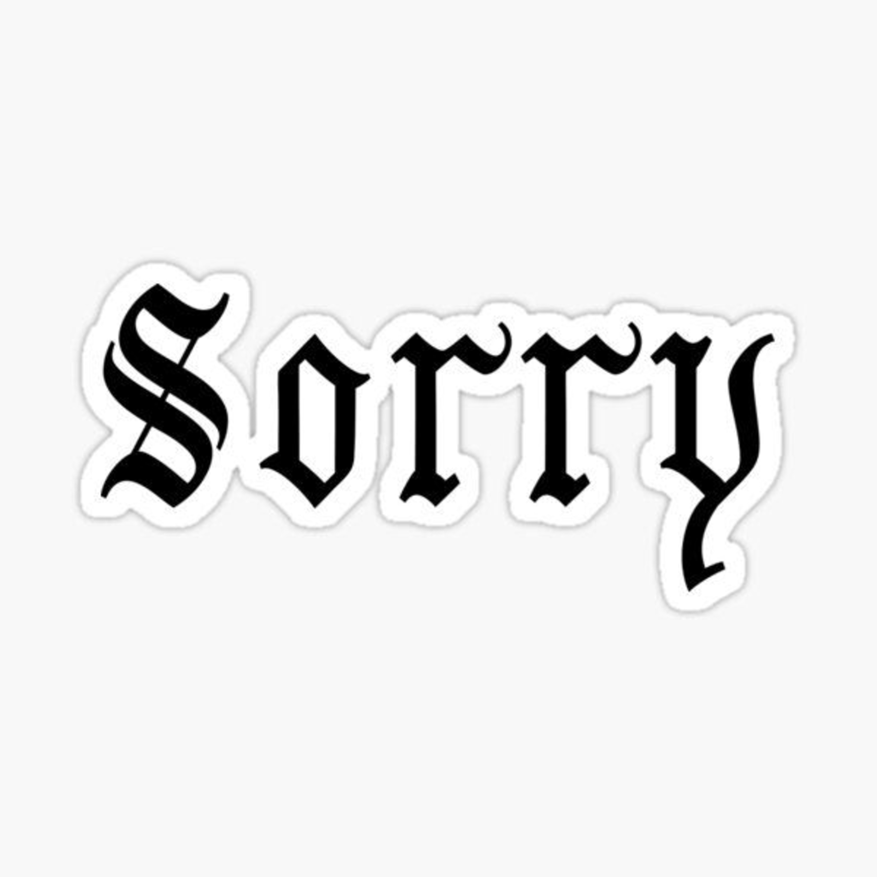 SORRY artwork