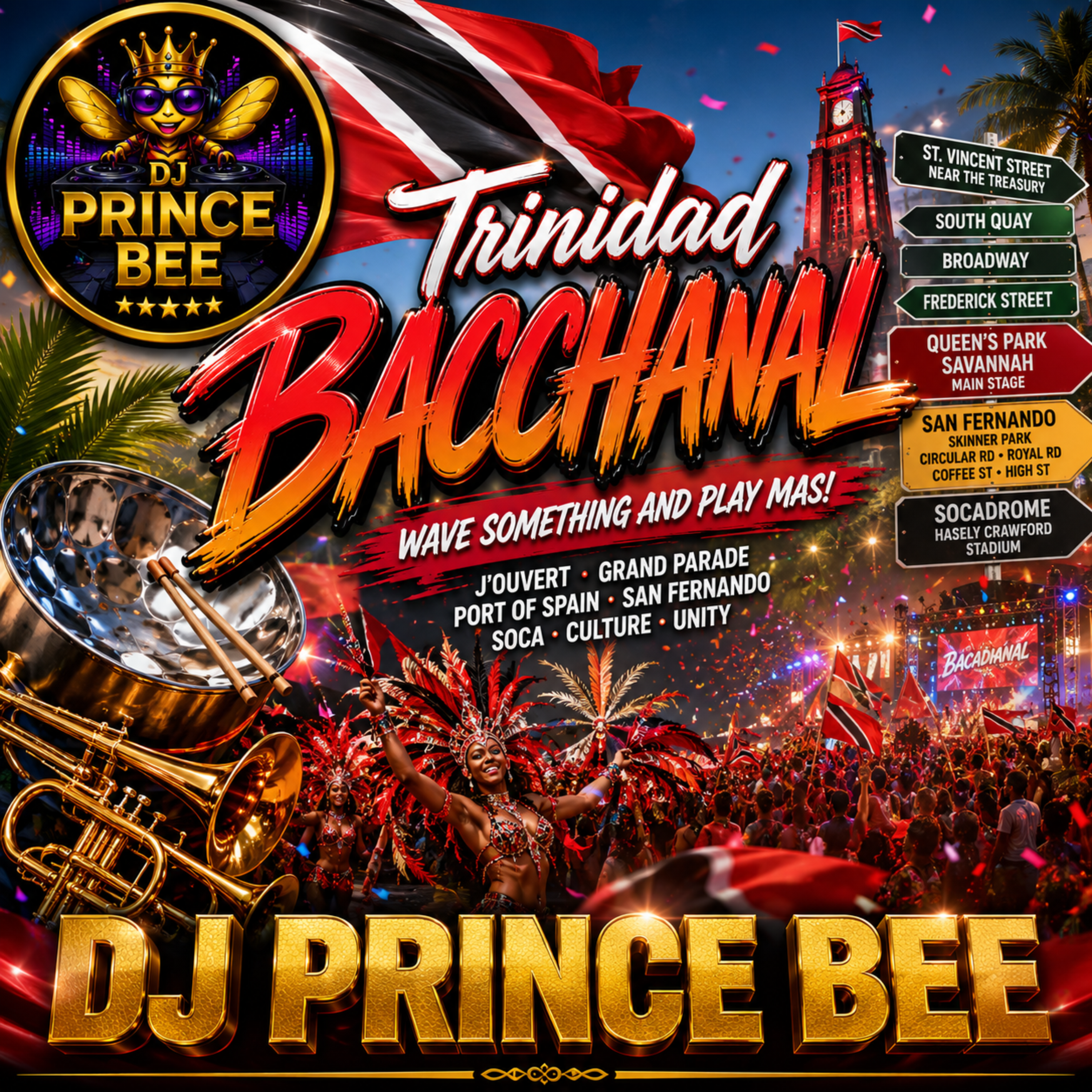Trinidad Bachanal by DJ PRINCE BEE cover art