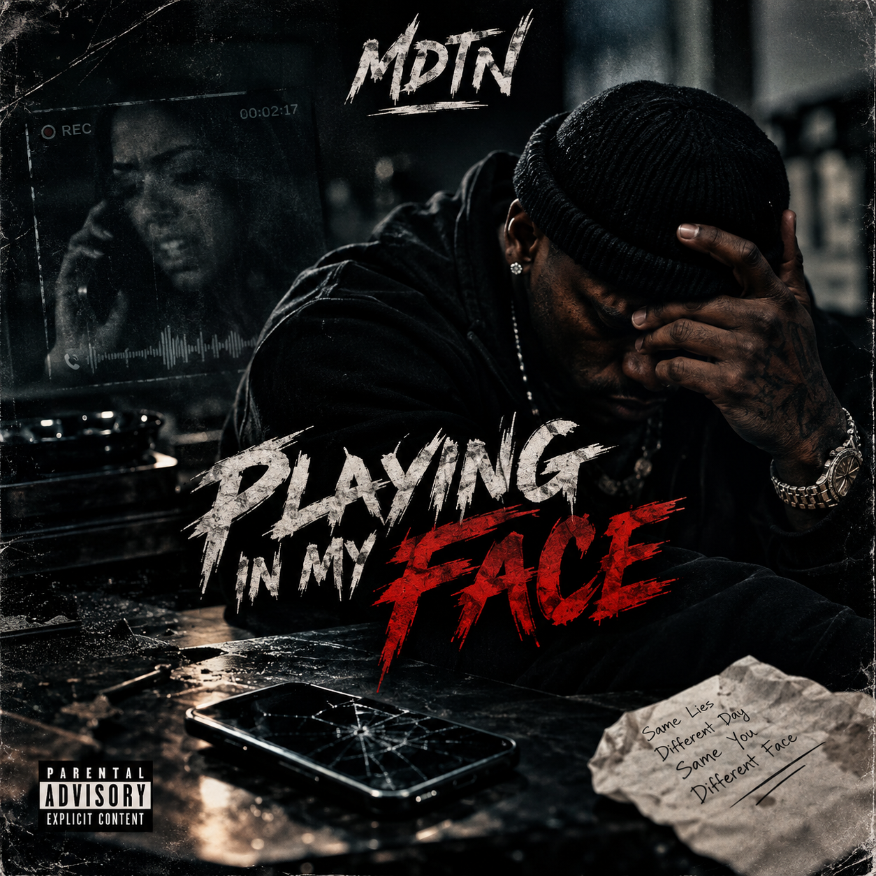 Playing In My Face by Mister Dont Tell nobody cover art