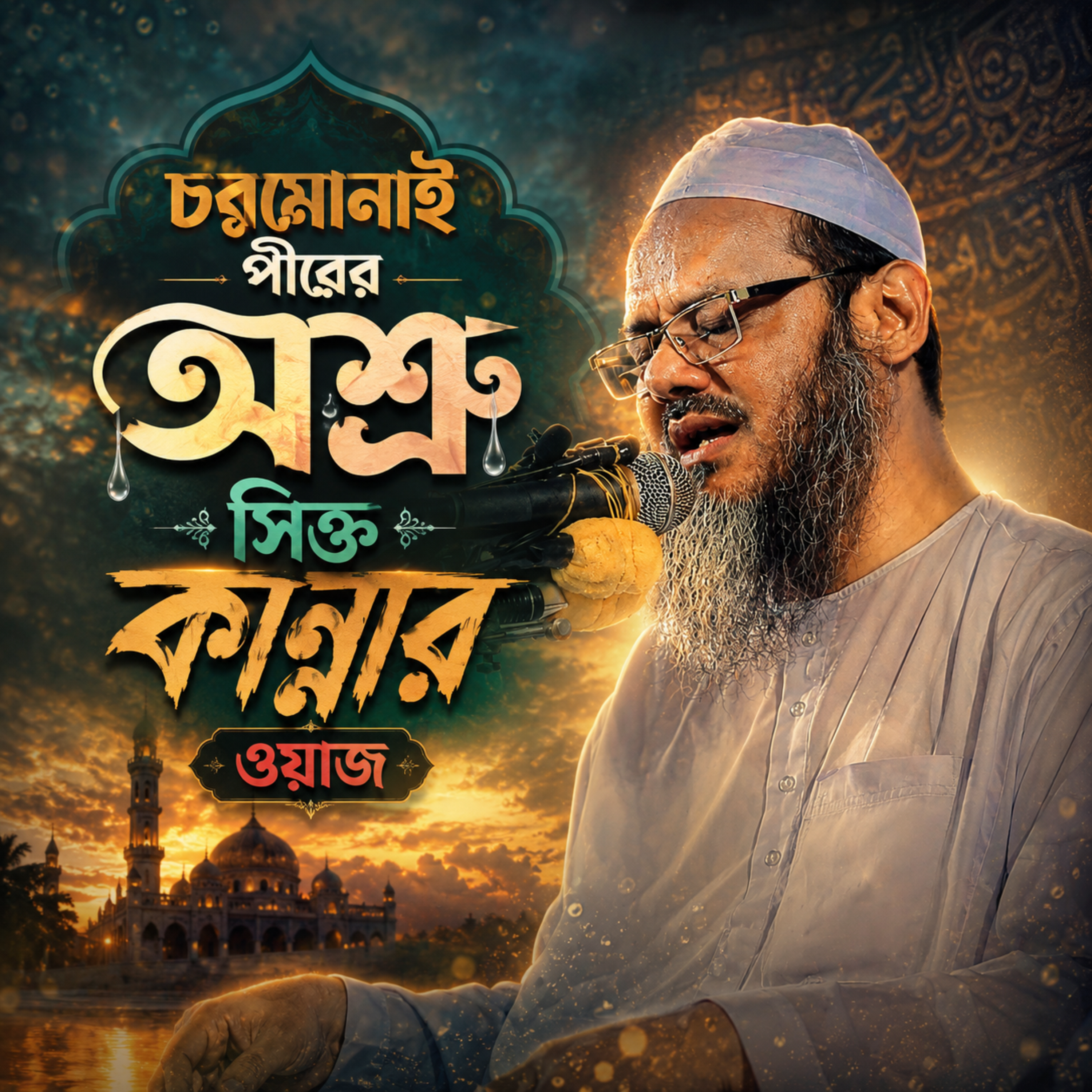 চরমোনাই পীরের অশ্রু সিক্ত কান্নার ওয়াজ (Faizul Karim Charmonai) by Hafizur Rahman Siddique cover art