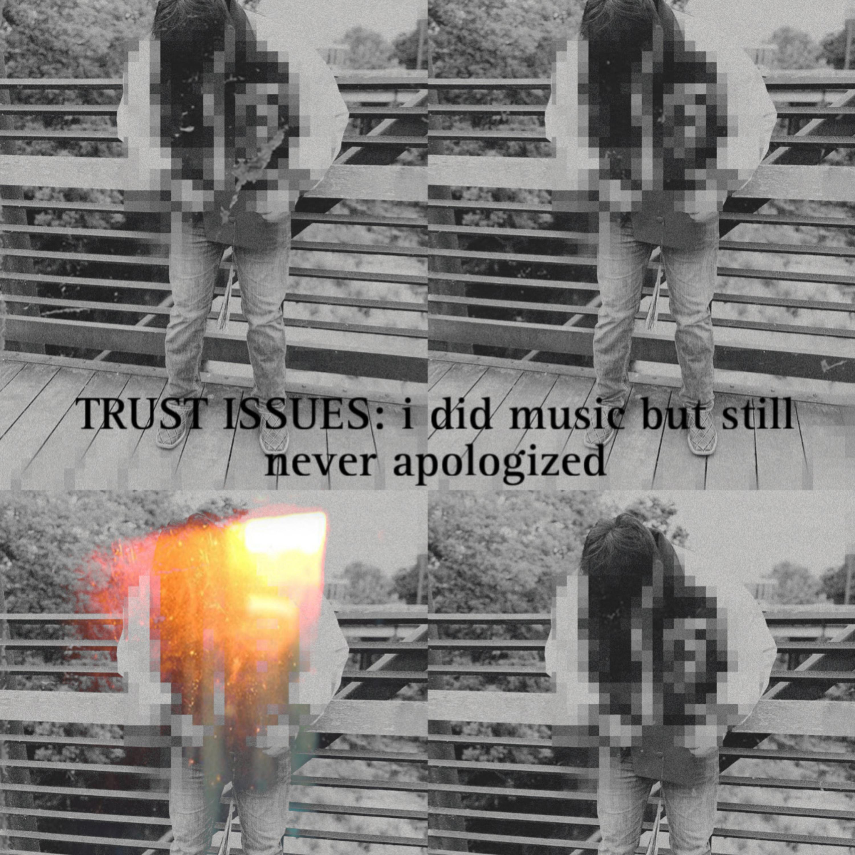 TRUST ISSUES: i did music, but still never apologized artwork