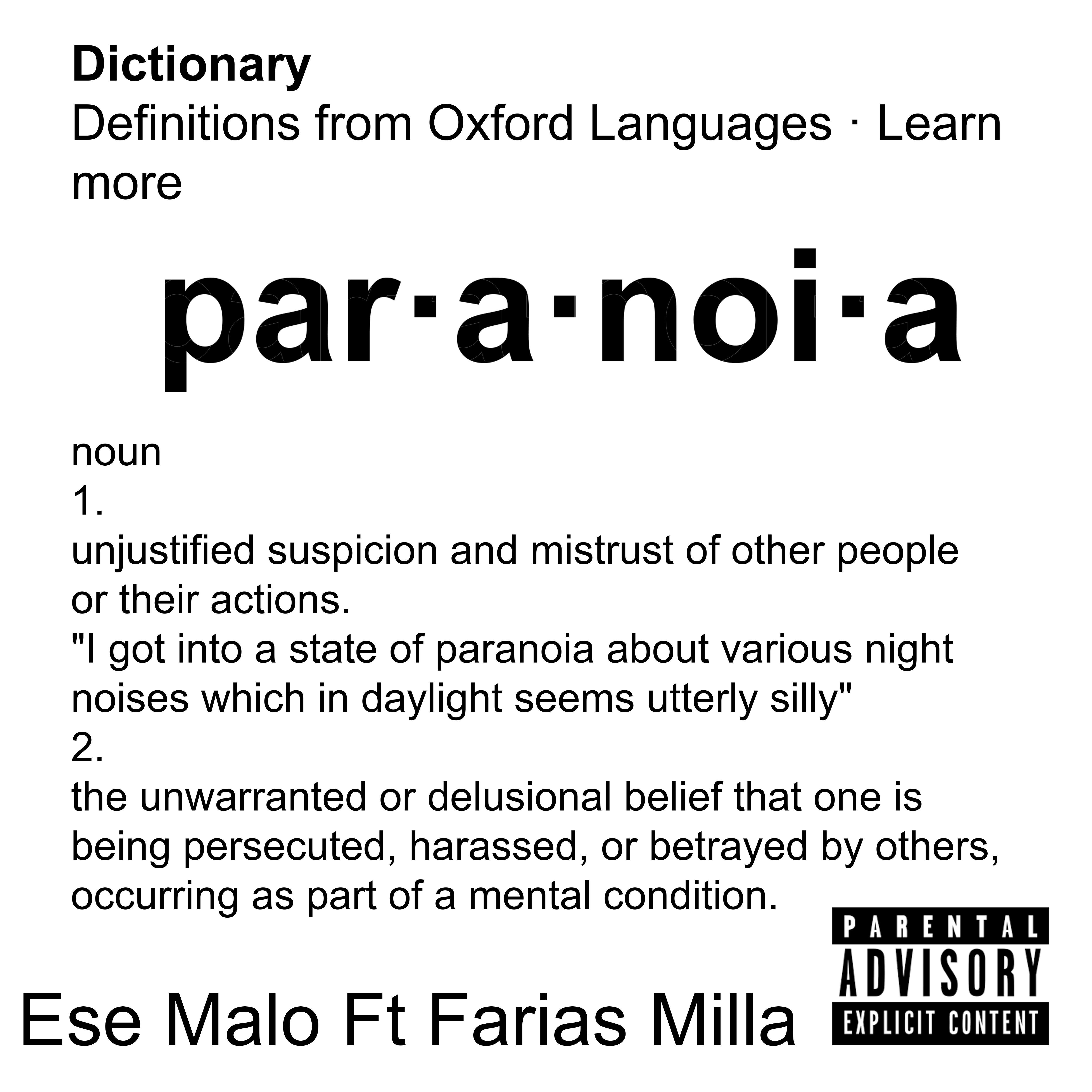 Paranoia artwork