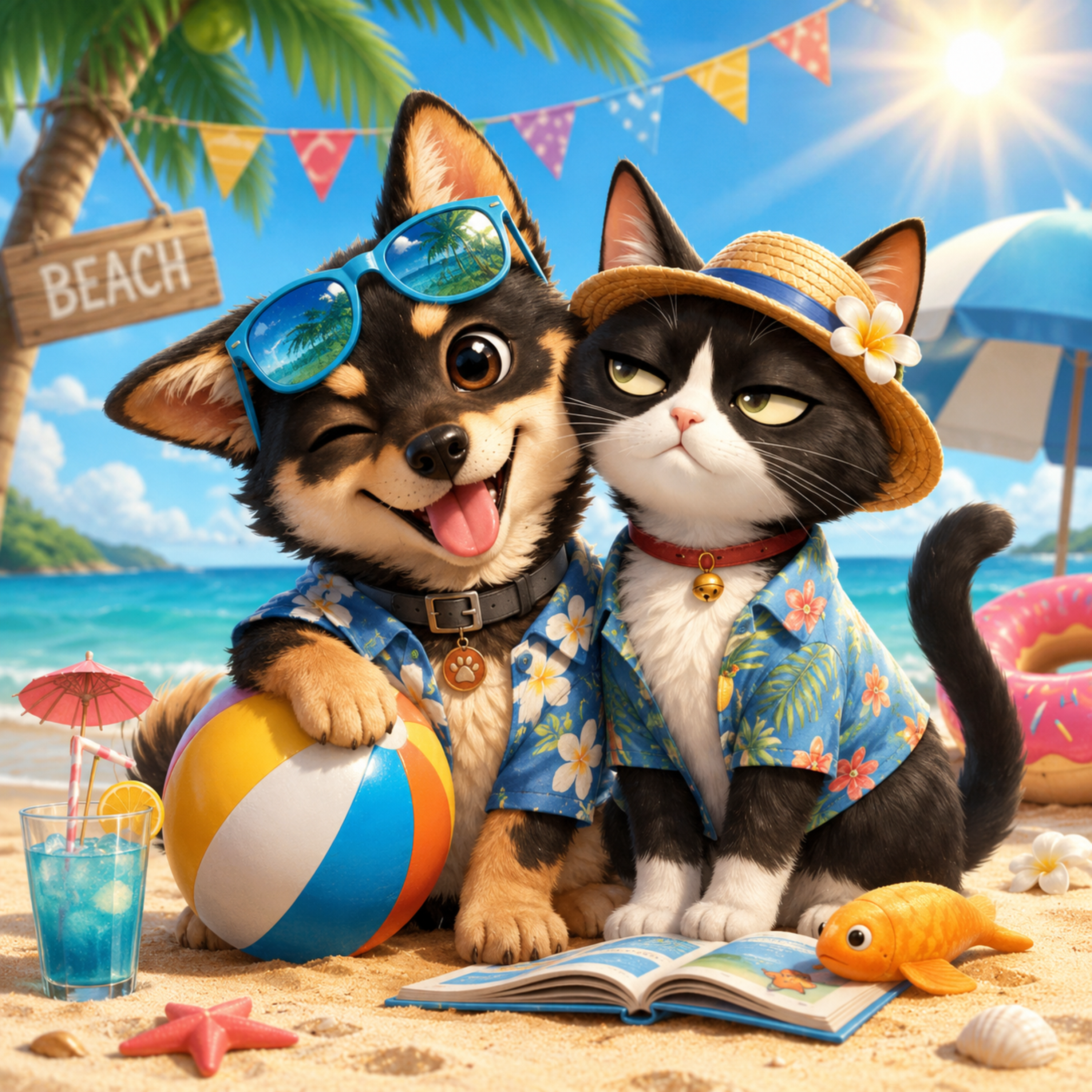 Cute Tropical Tan&Maro No3 by Blue Drip HJ cover art