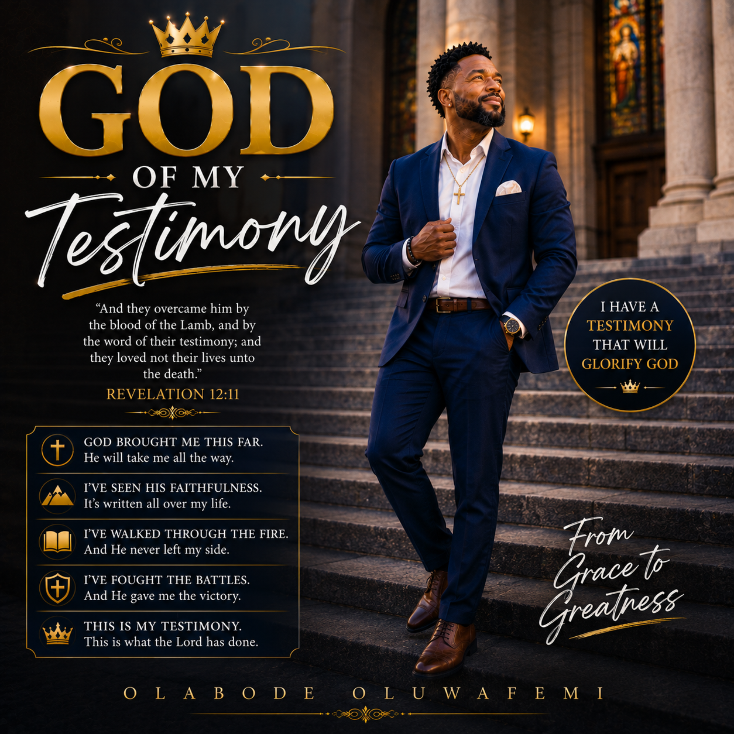 God of My Testimony by olabode oluwafemi cover art