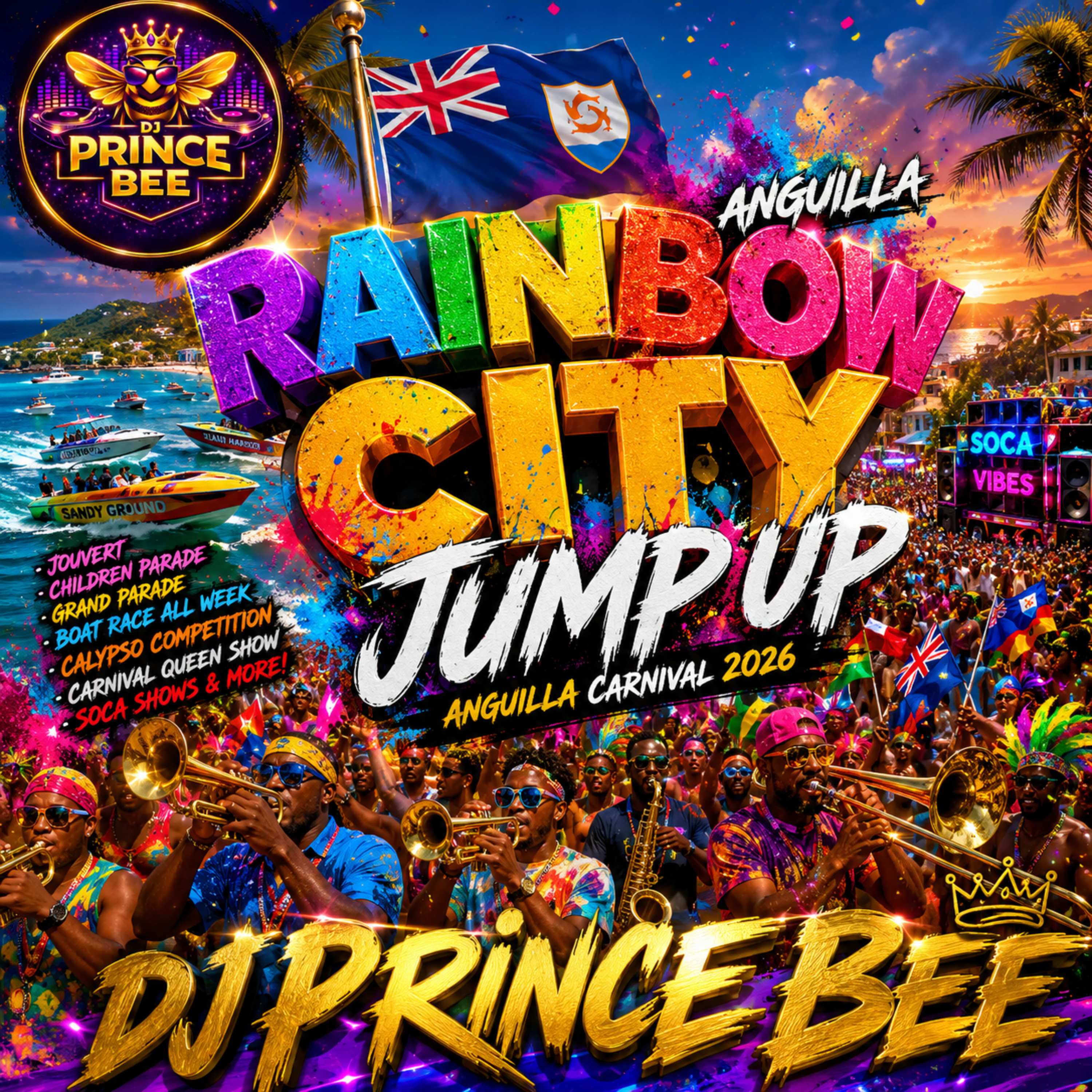 Rainbow City Jump Up by DJ PRINCE BEE cover art