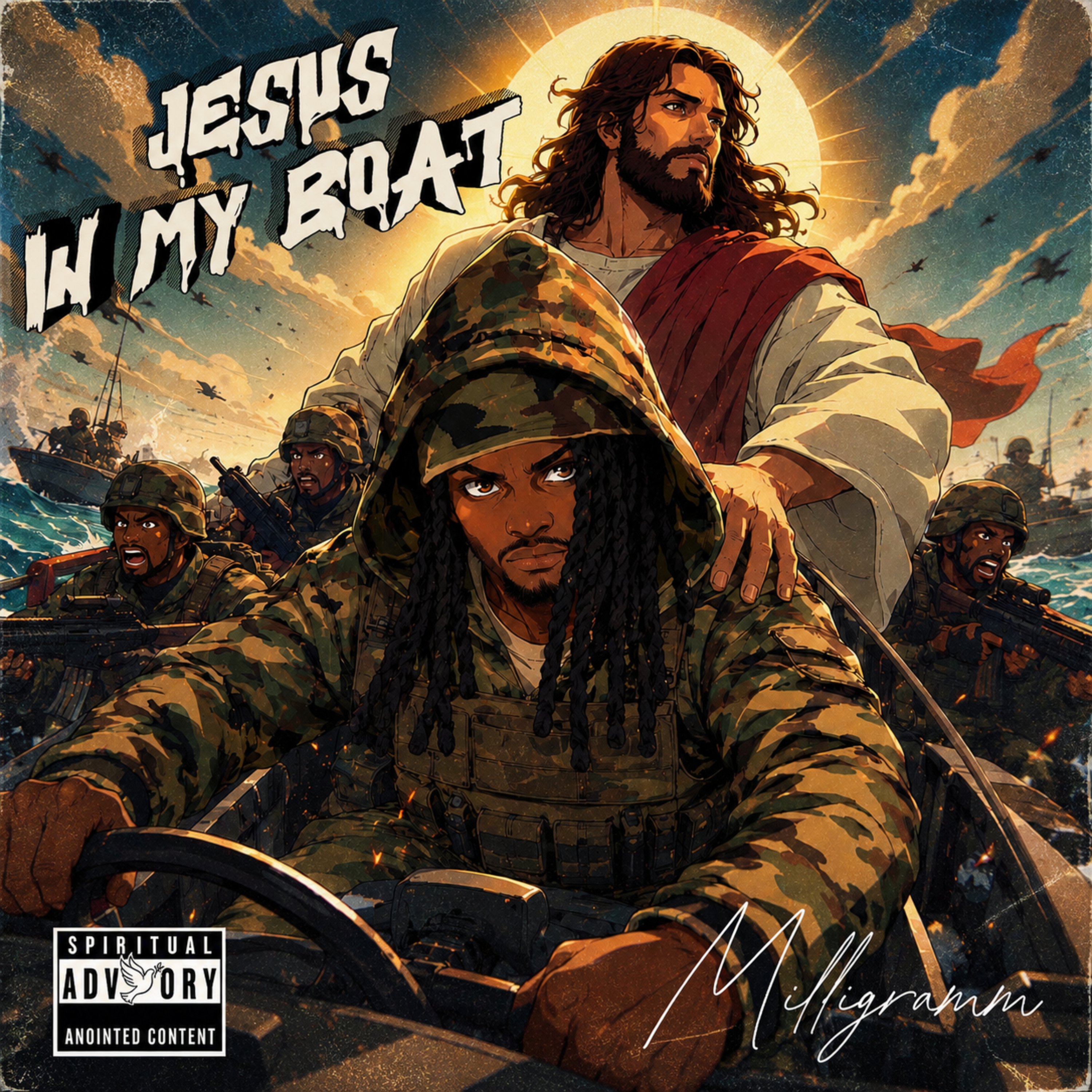 JESUS IN MY BOAT by Milligramm cover art