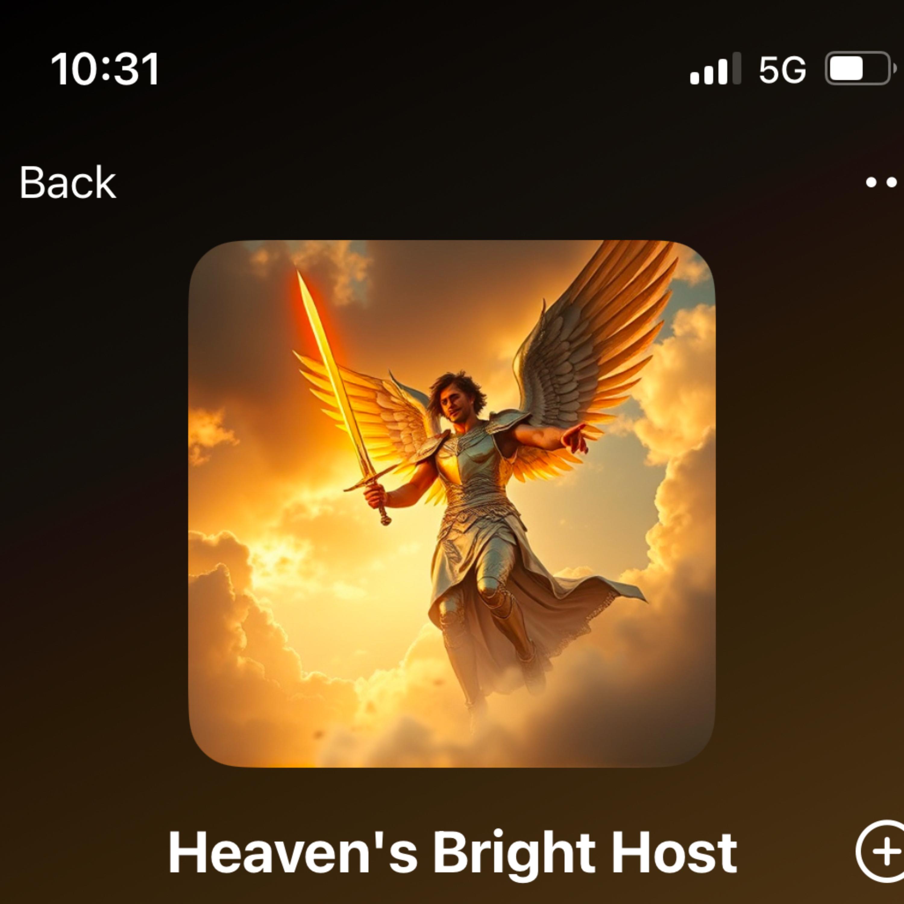 Heaven’s Bright Host artwork