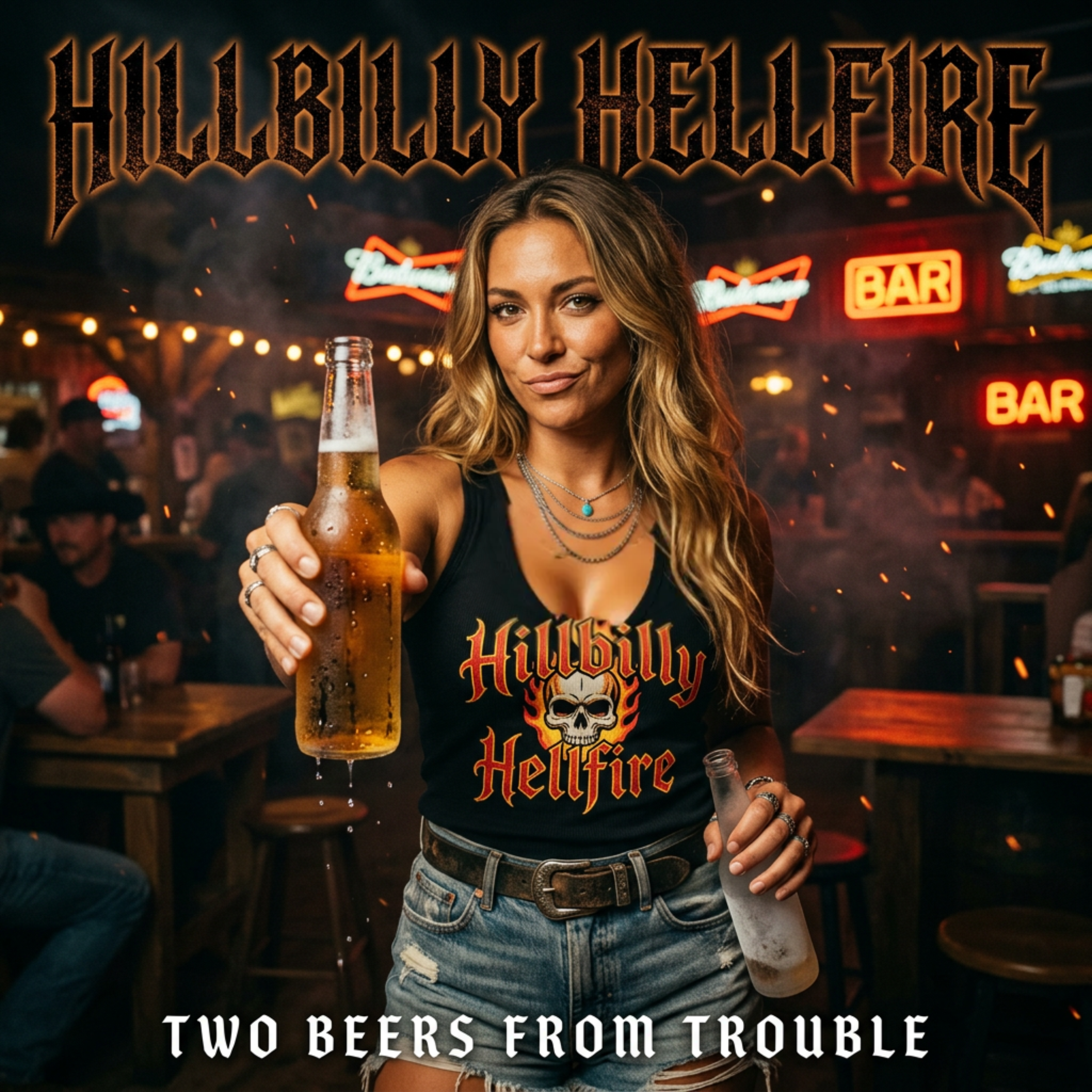Two Beers From Trouble by Hillbilly Hellfire cover art