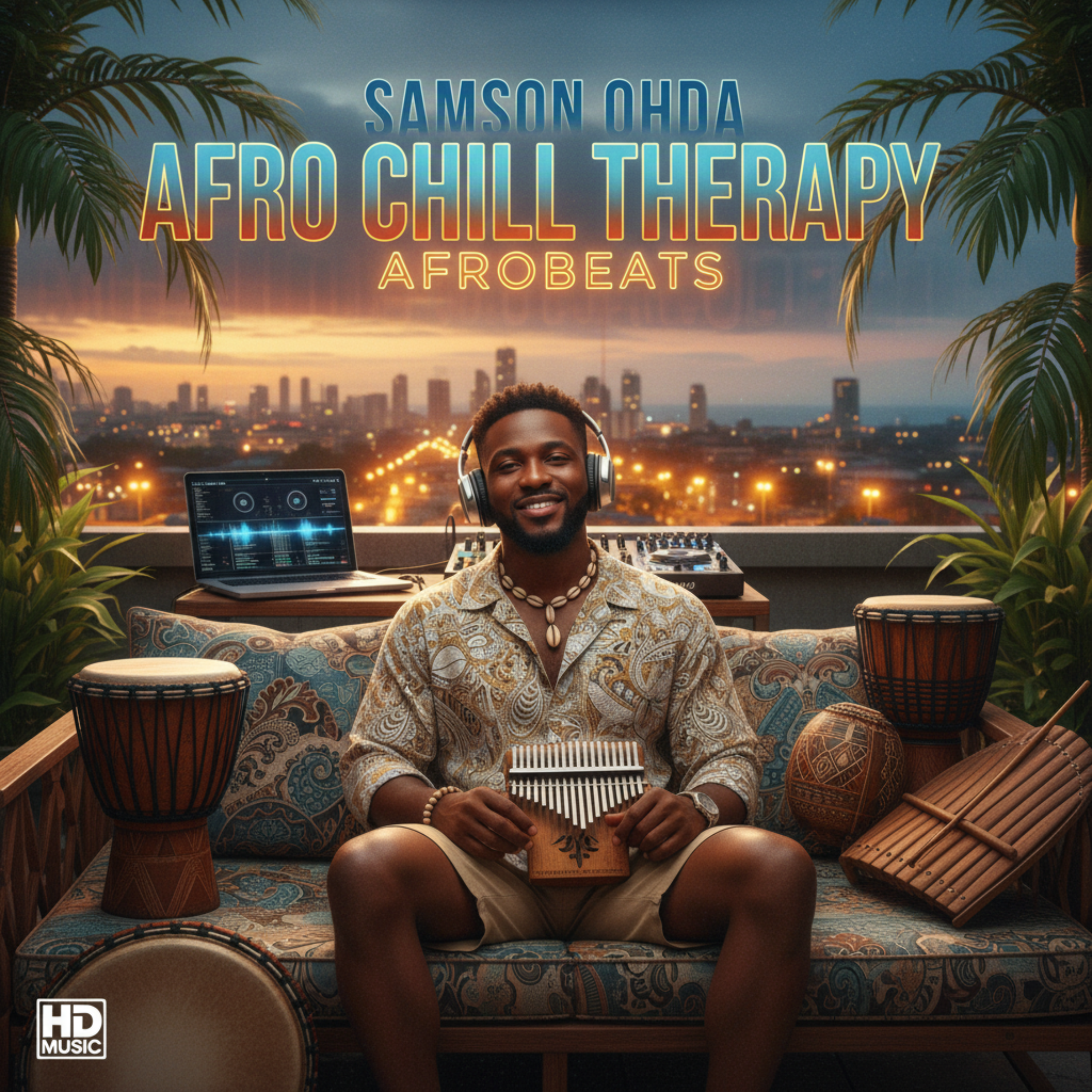 Afro Chill Therapy by Samson Ohda  cover art