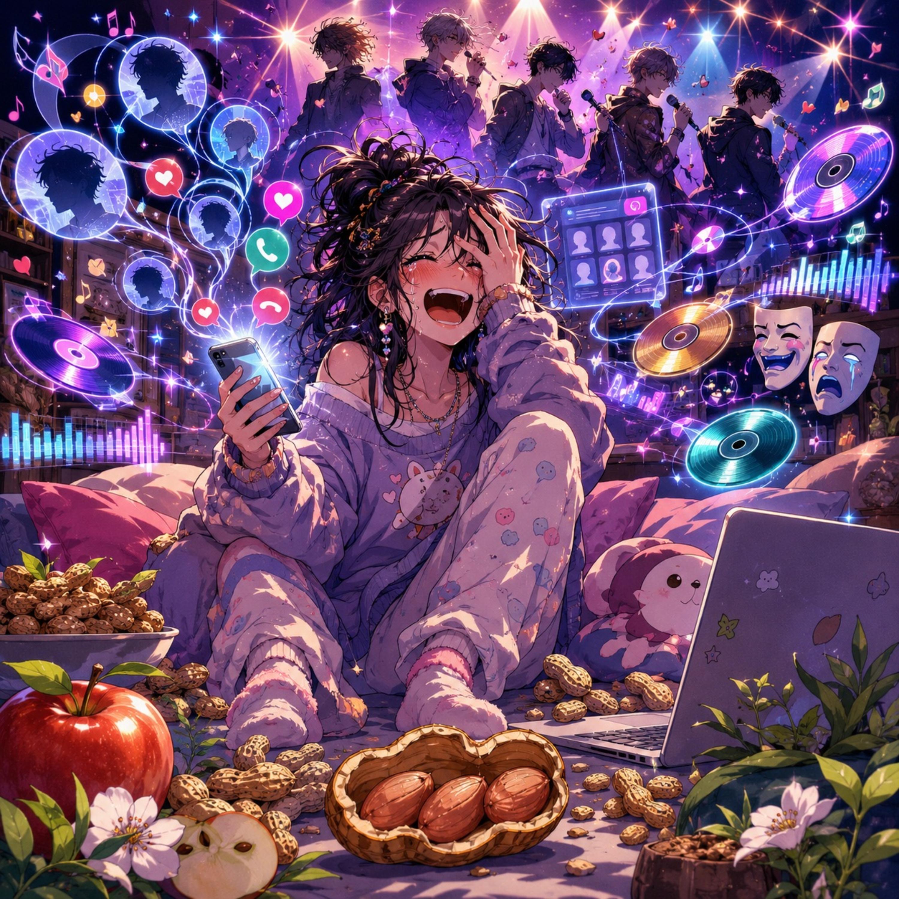 Click, Text, Cry, Laugh, Snack by Geeky Sweetie cover art