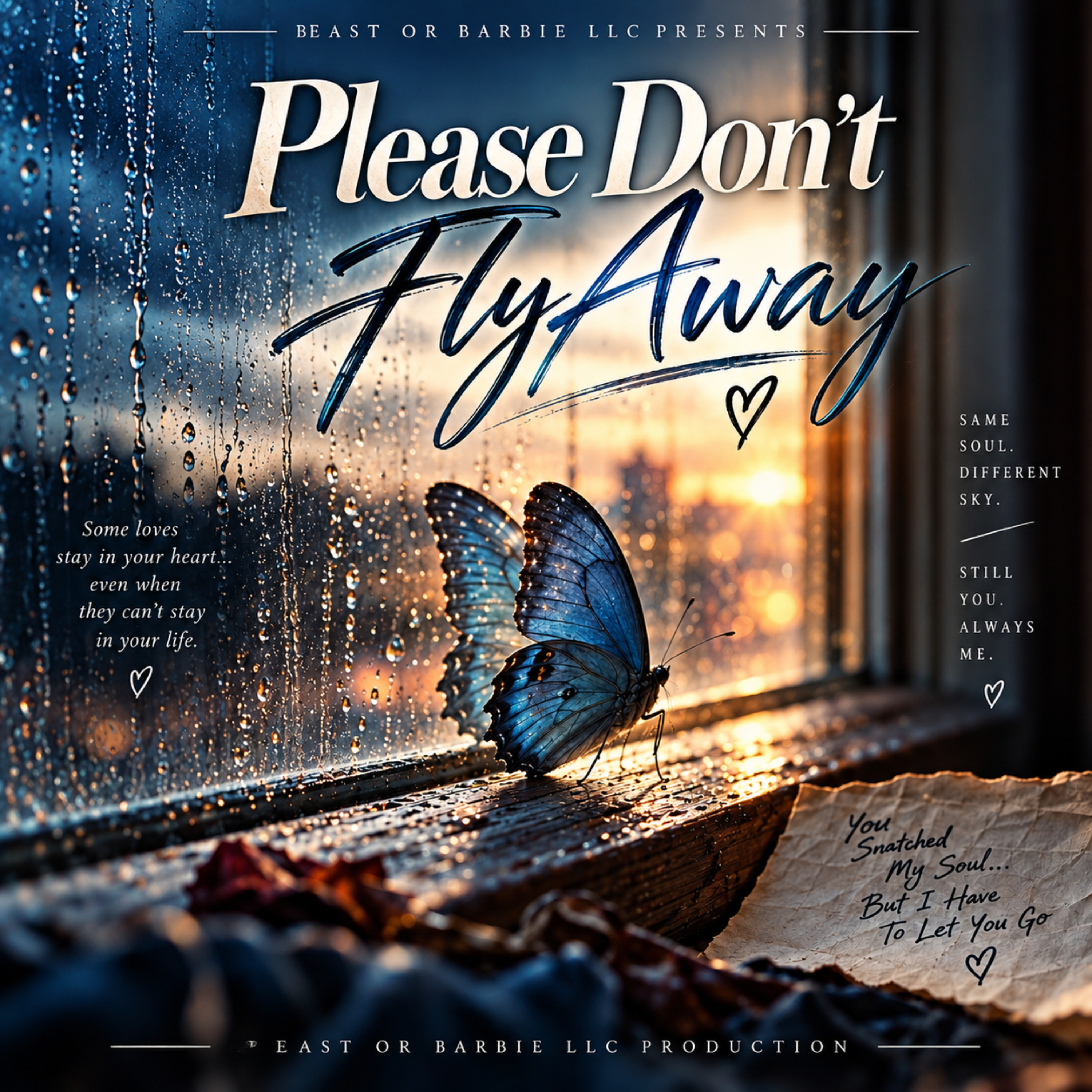 Please Don’t Fly Away by Butterfly Beast or Barbie cover art