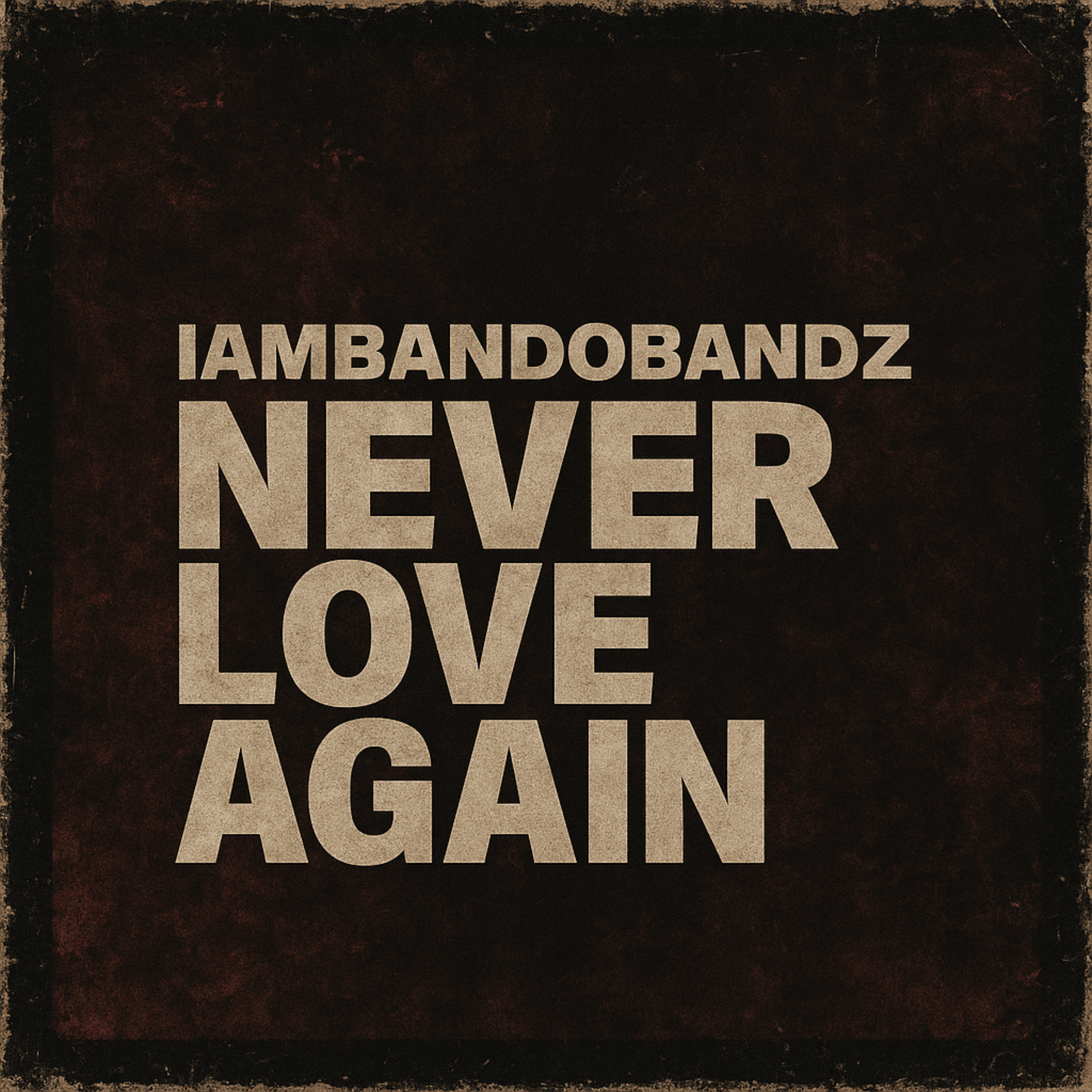 NEVER LOVE AGAIN artwork