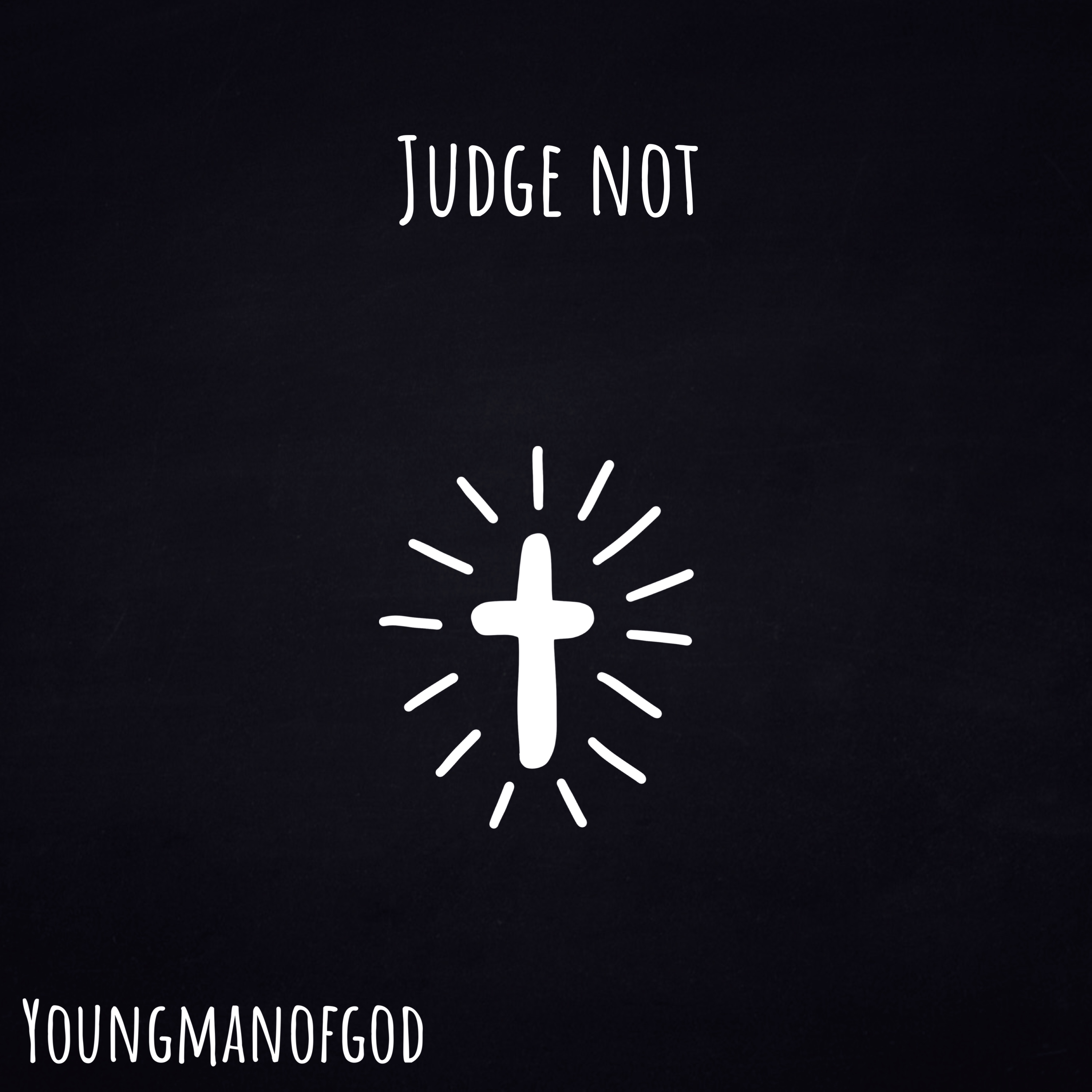 JUDGE NOT artwork
