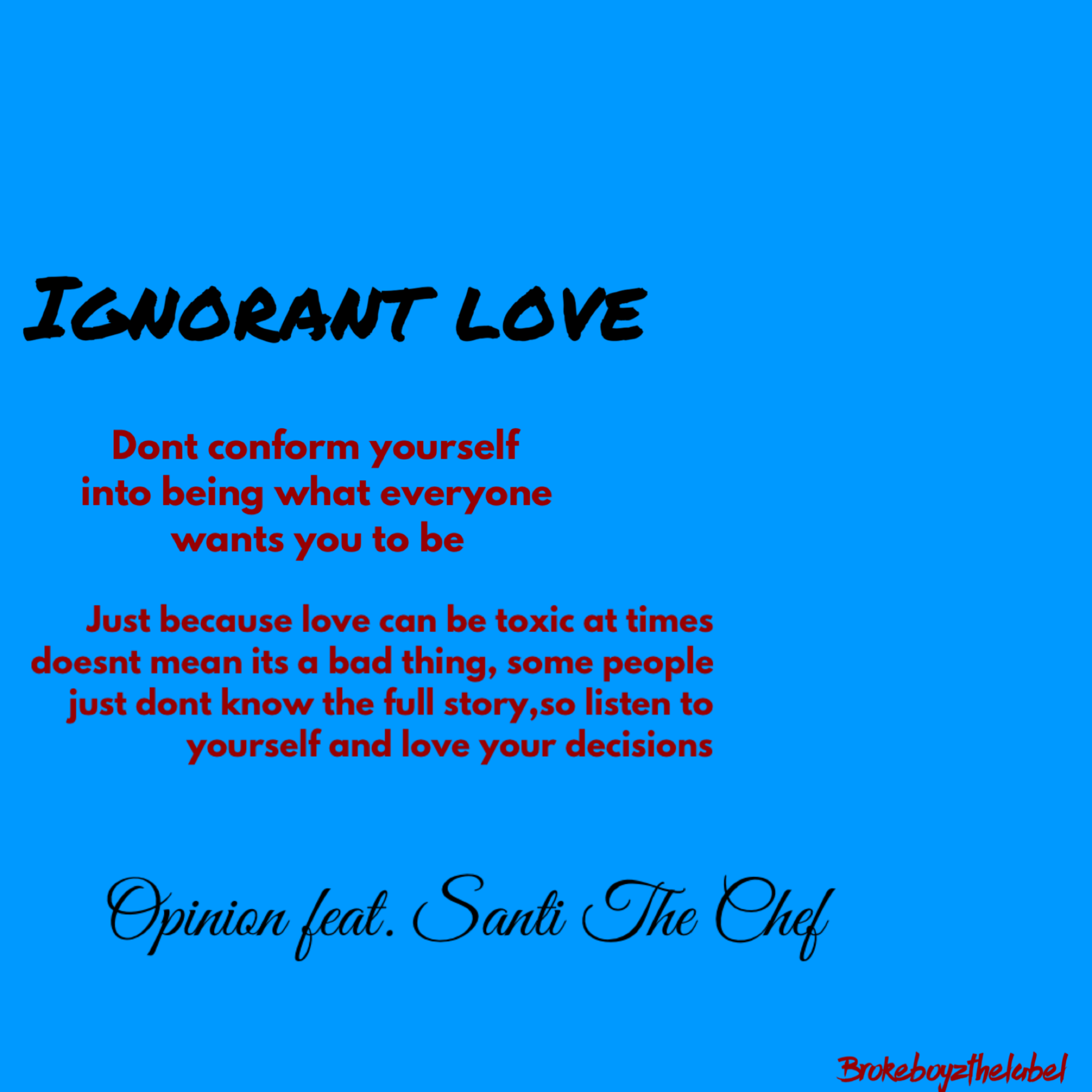 Ignorant Love artwork